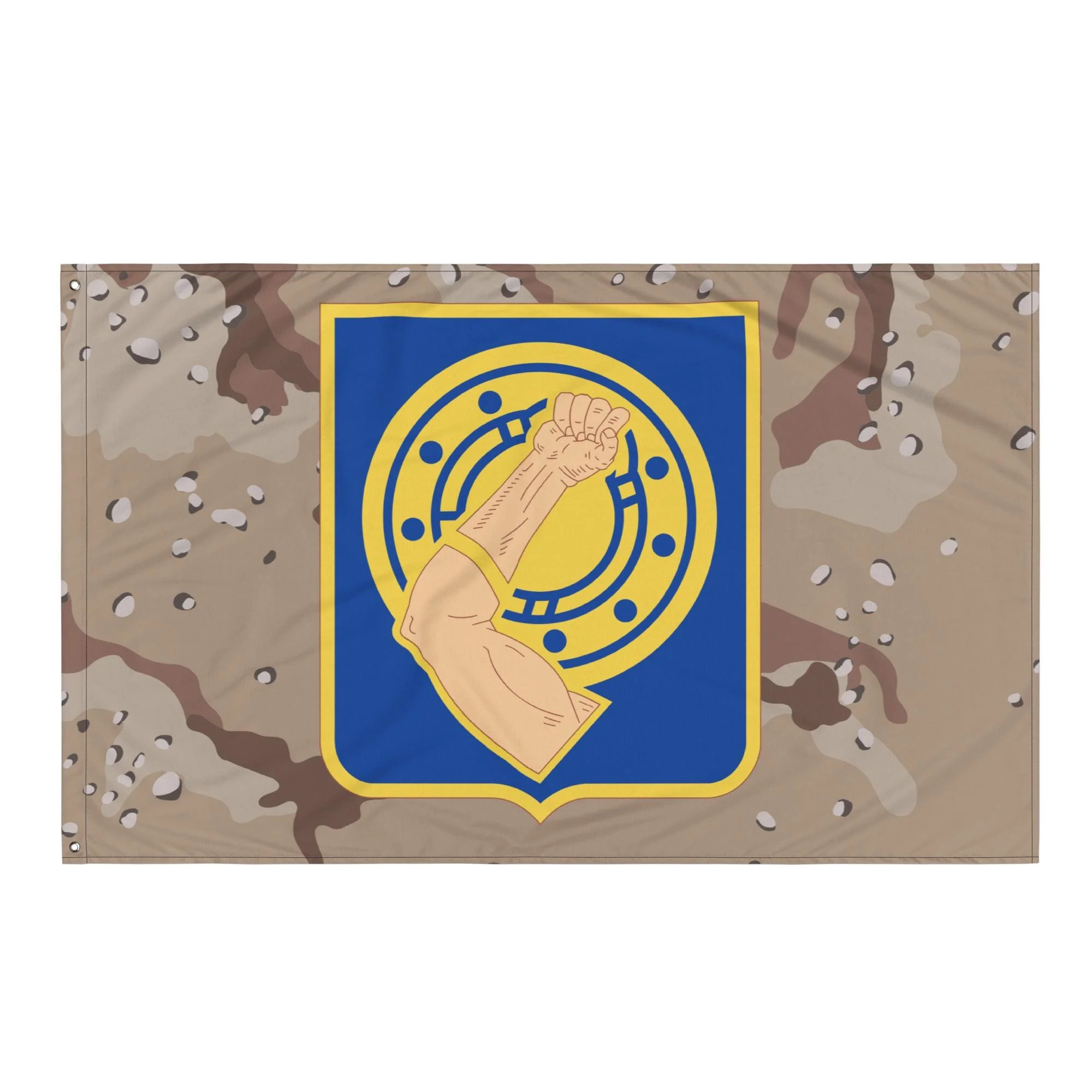 34th Armor Regiment (34 AR) Chocolate Chip Camo Flag - Image 4