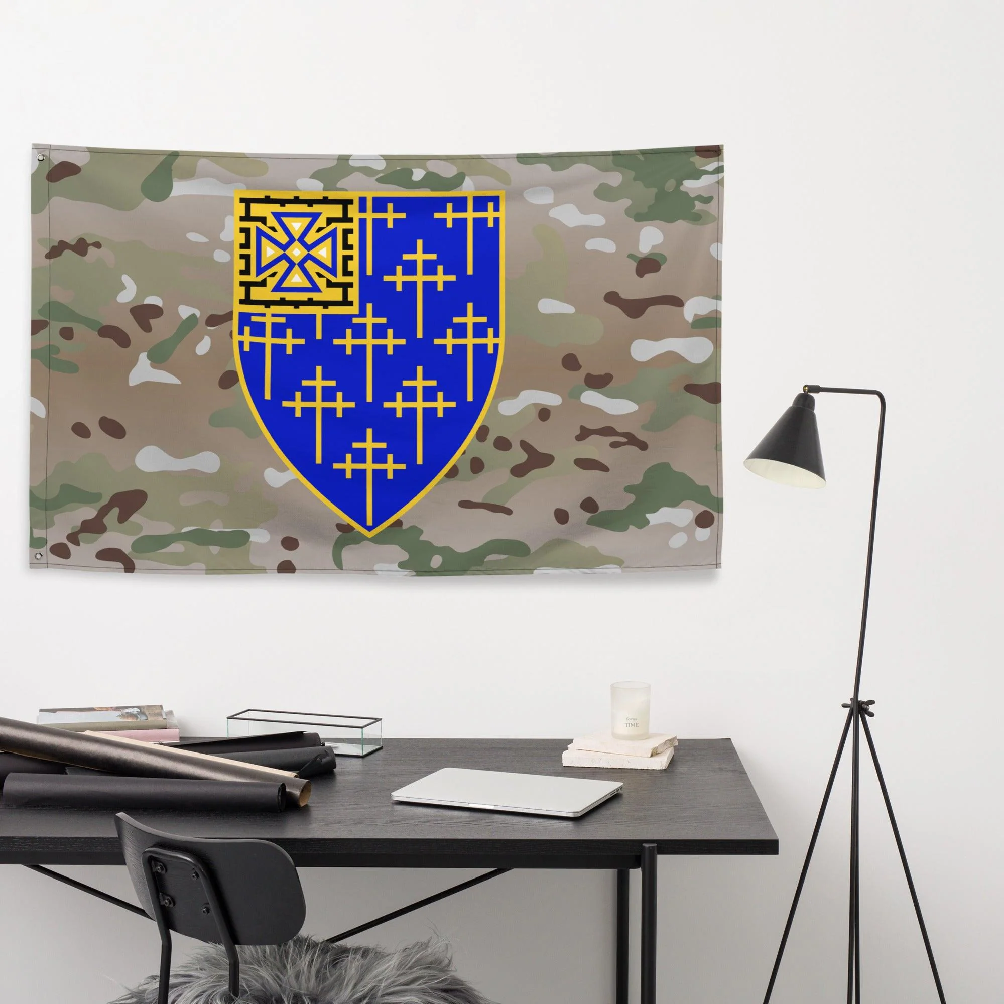 U.S. Army 34th Infantry Regiment Multicam Flag - Image 3