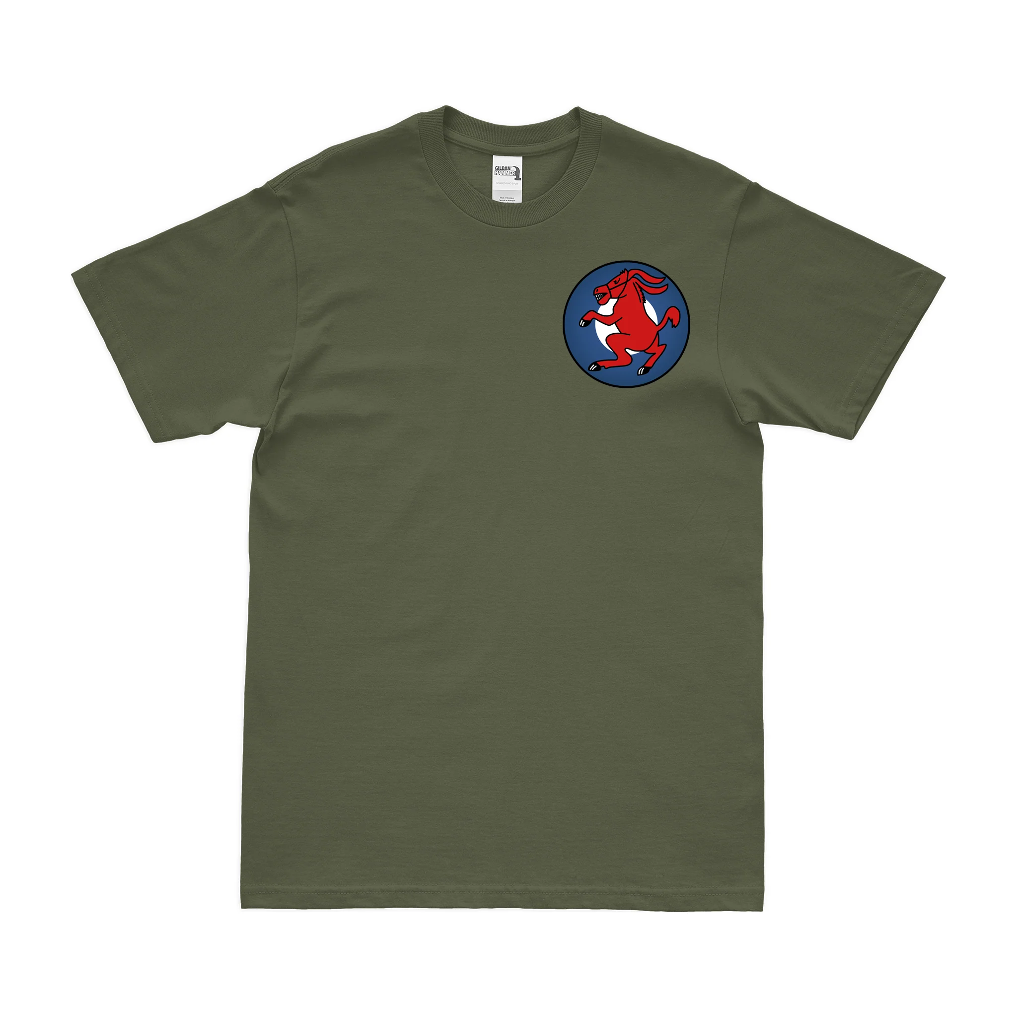 356th Fighter Squadron WW2 Left Chest Emblem T-Shirt - Image 2