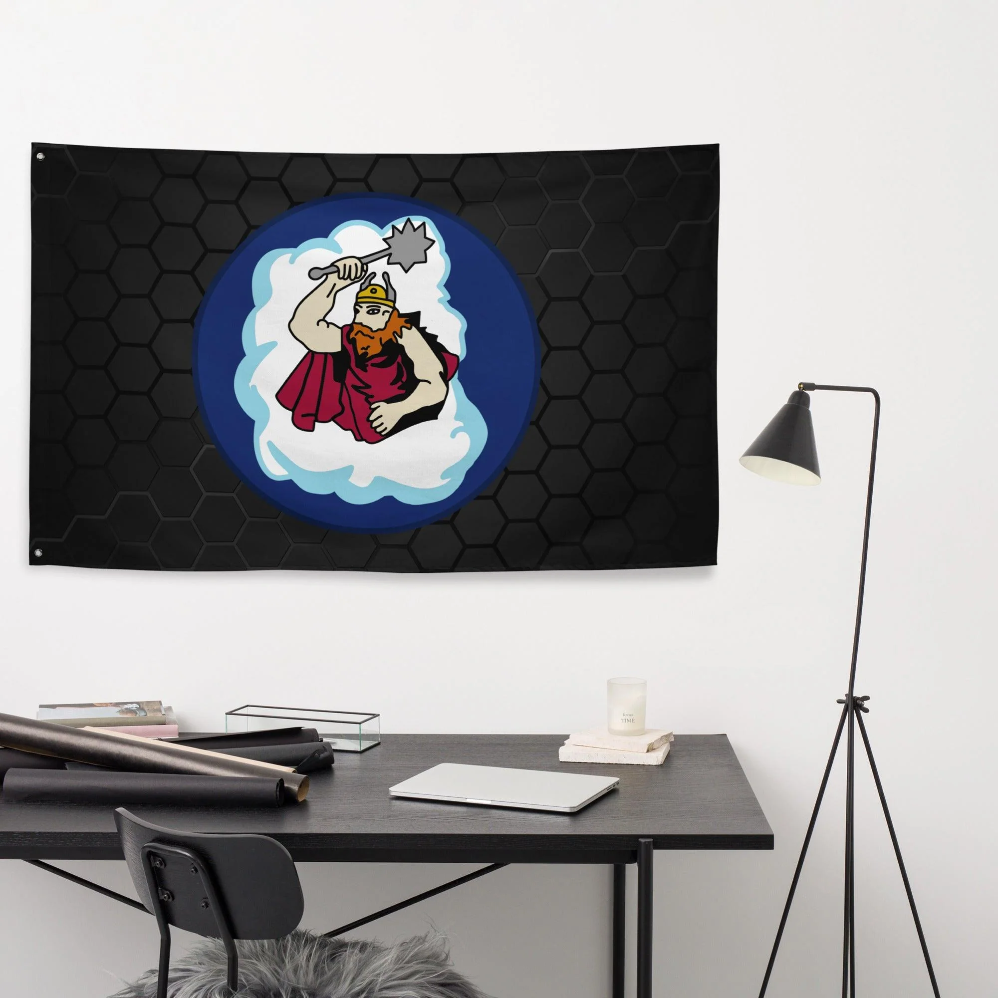 368th Bombardment Squadron WW2 Wall Flag - Image 2