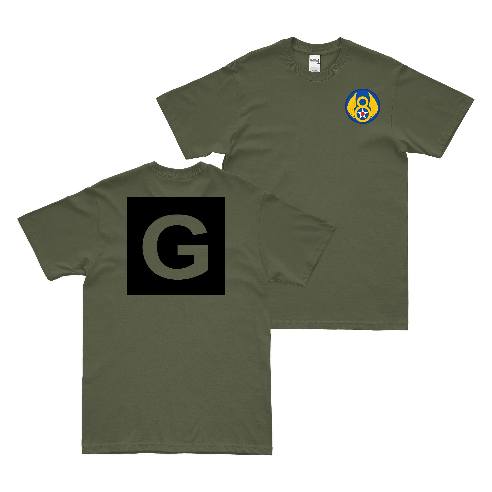 385th Bombardment Group Square-G Tail Code WW2 T-Shirt - Image 2