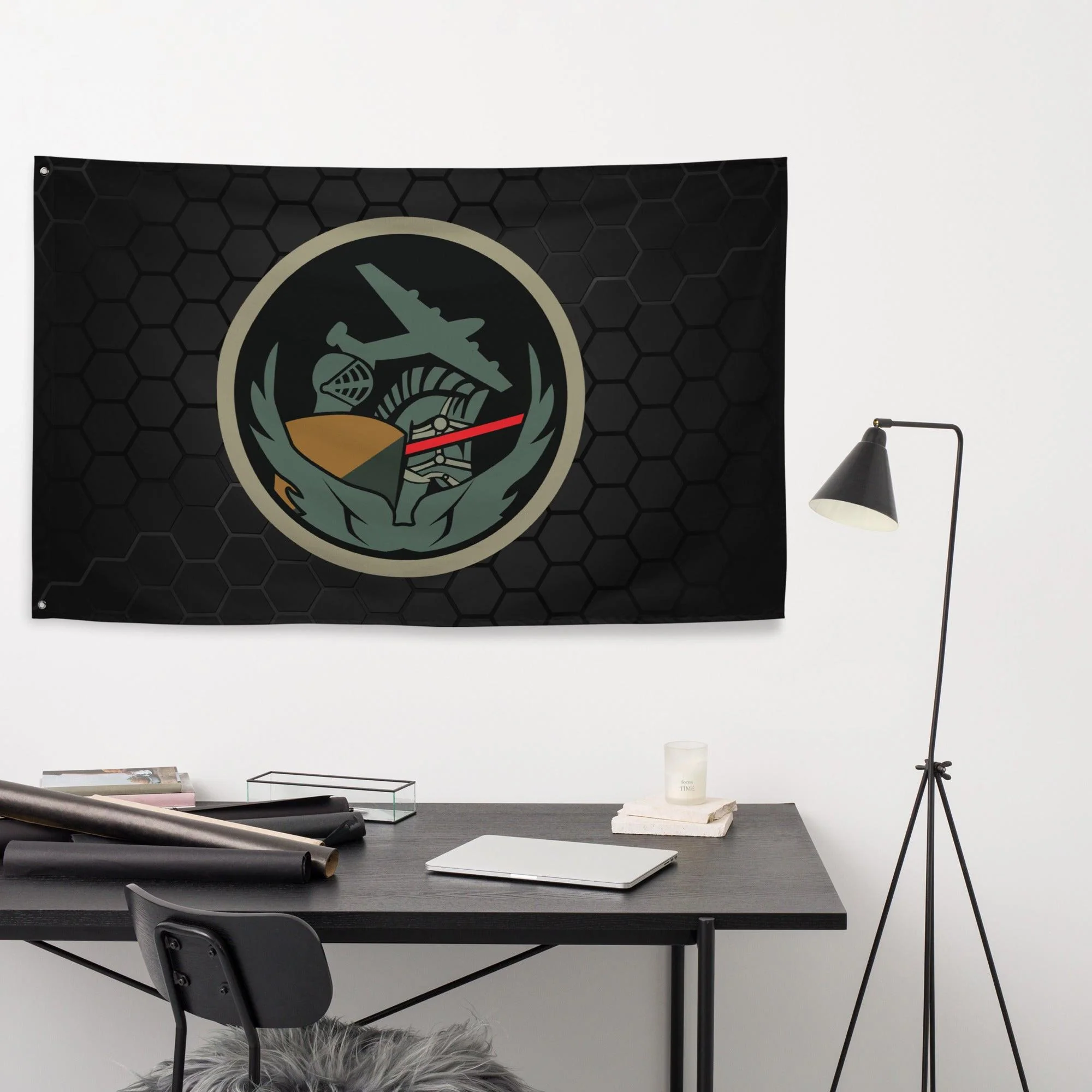 38th Bombardment Squadron WW2 Wall Flag - Image 2