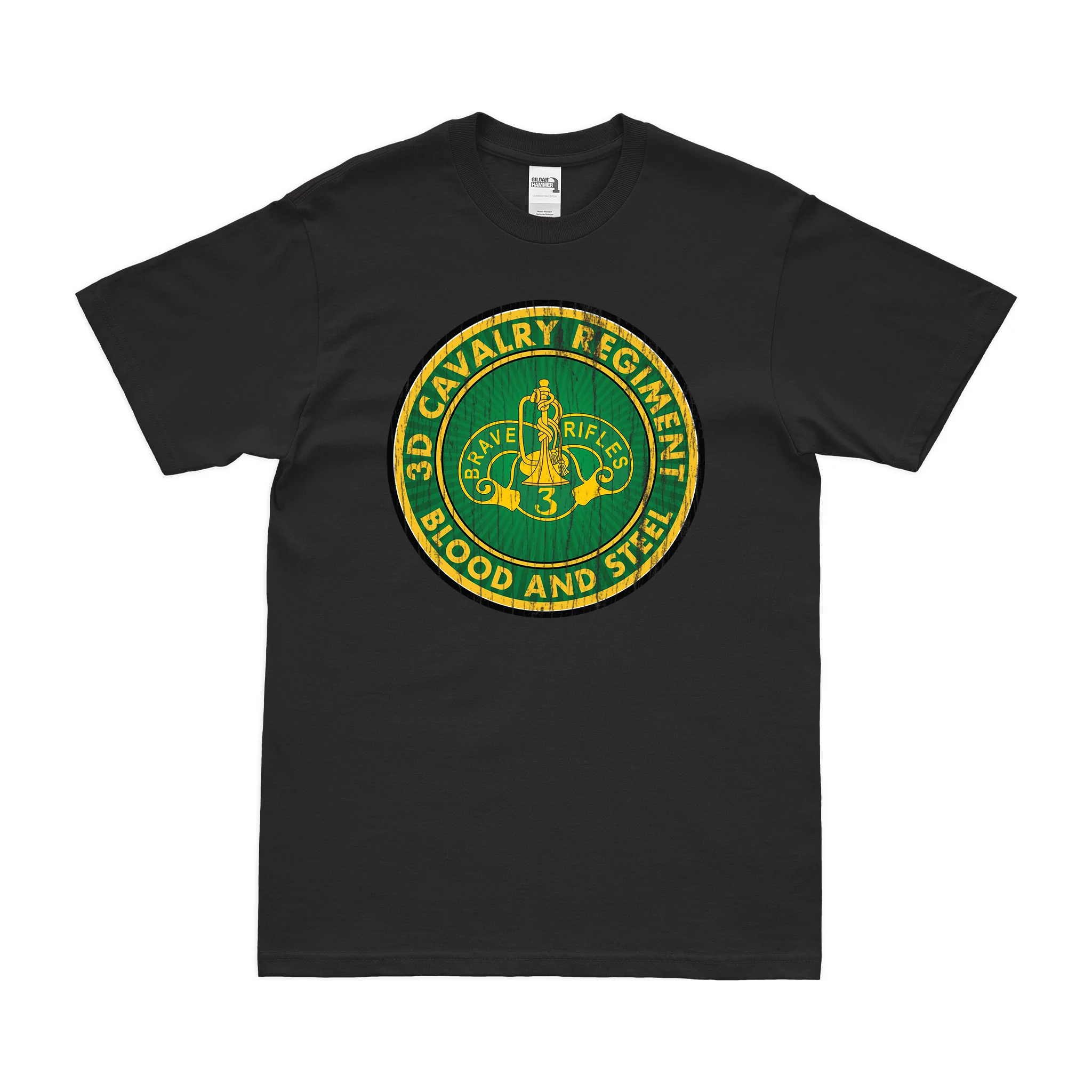 3d Cavalry Regiment Motto Emblem T-Shirt - Image 3