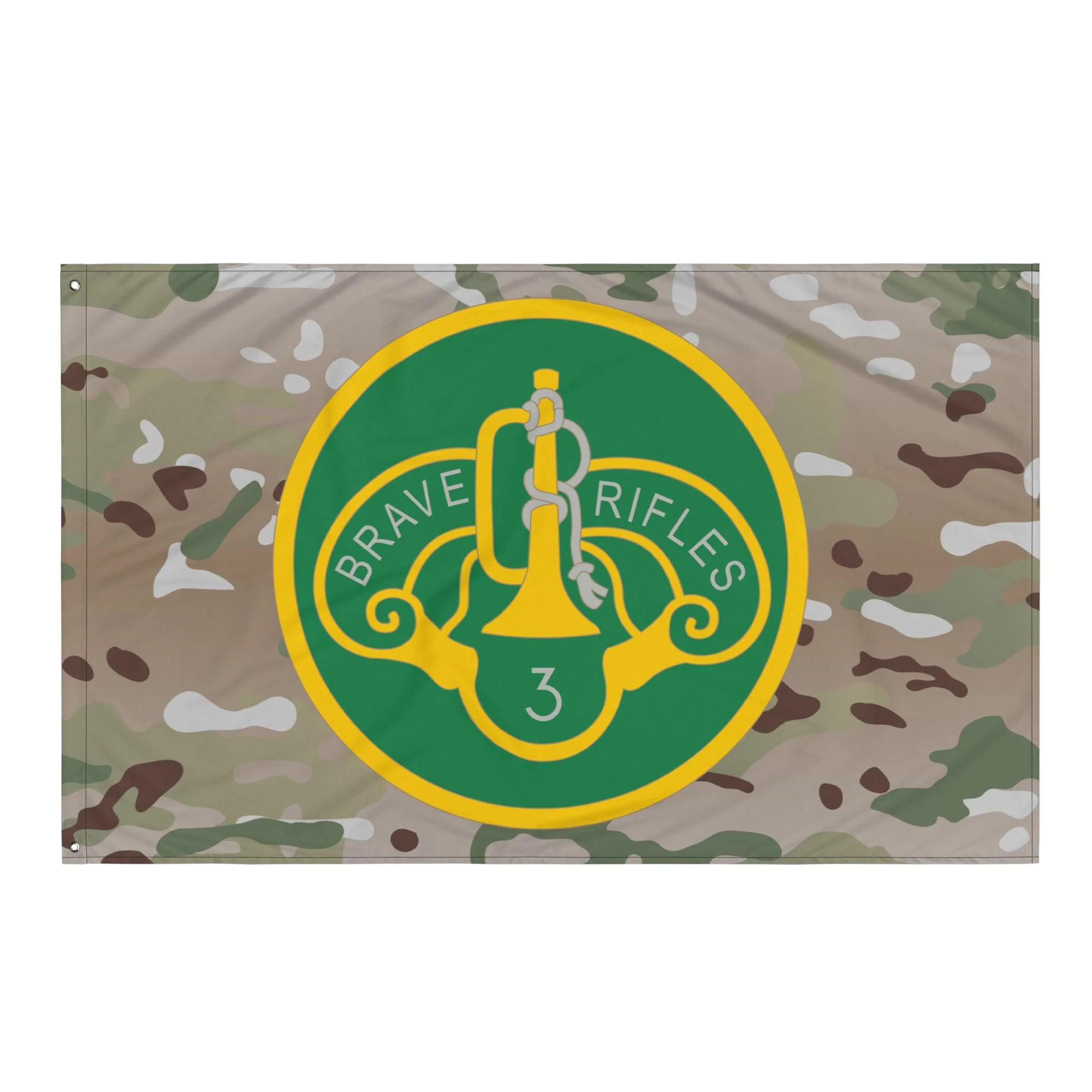 3d Cavalry Regiment SSI Multicam Camo Wall Flag