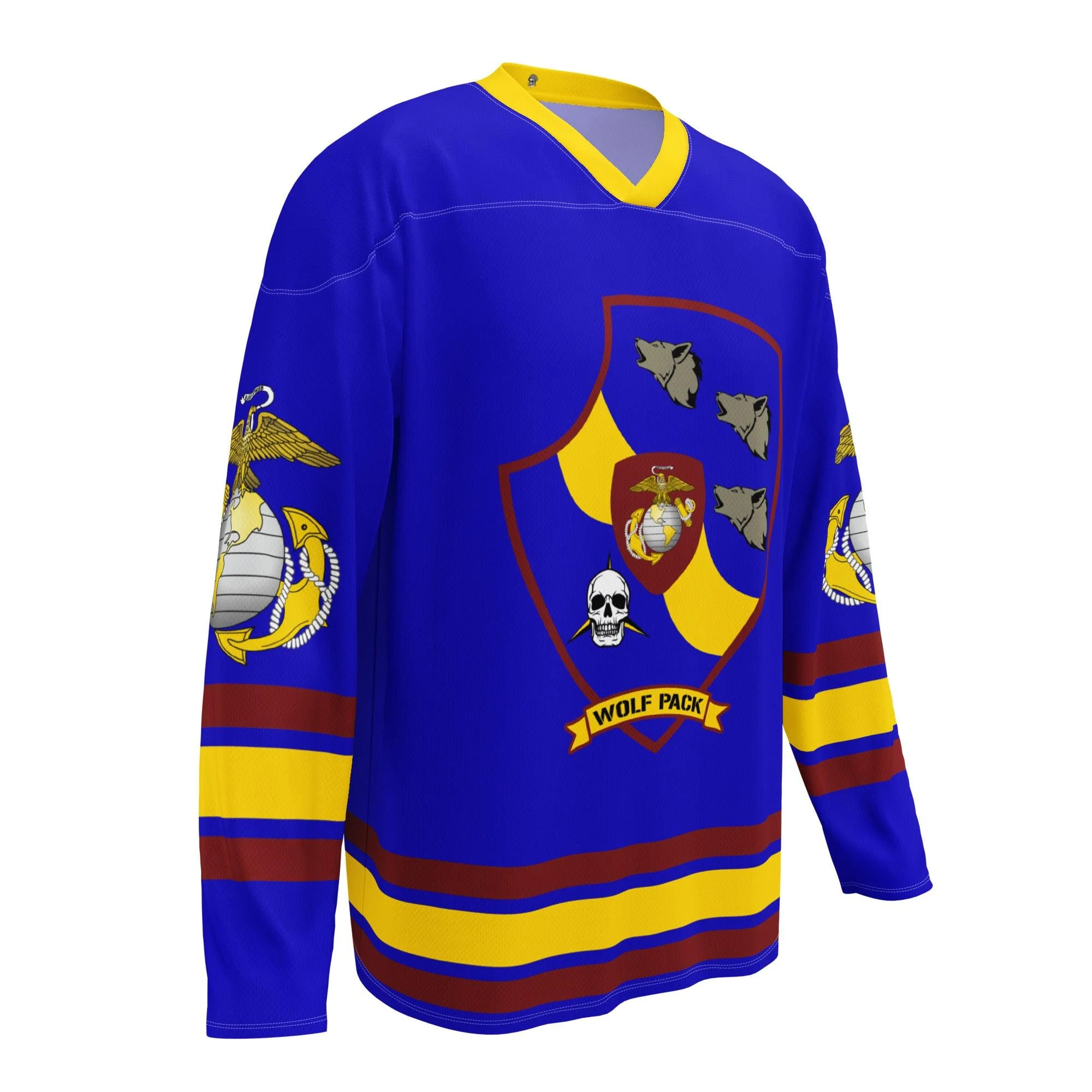3d LAR Battalion USMC Hockey Fan Jersey - Image 3