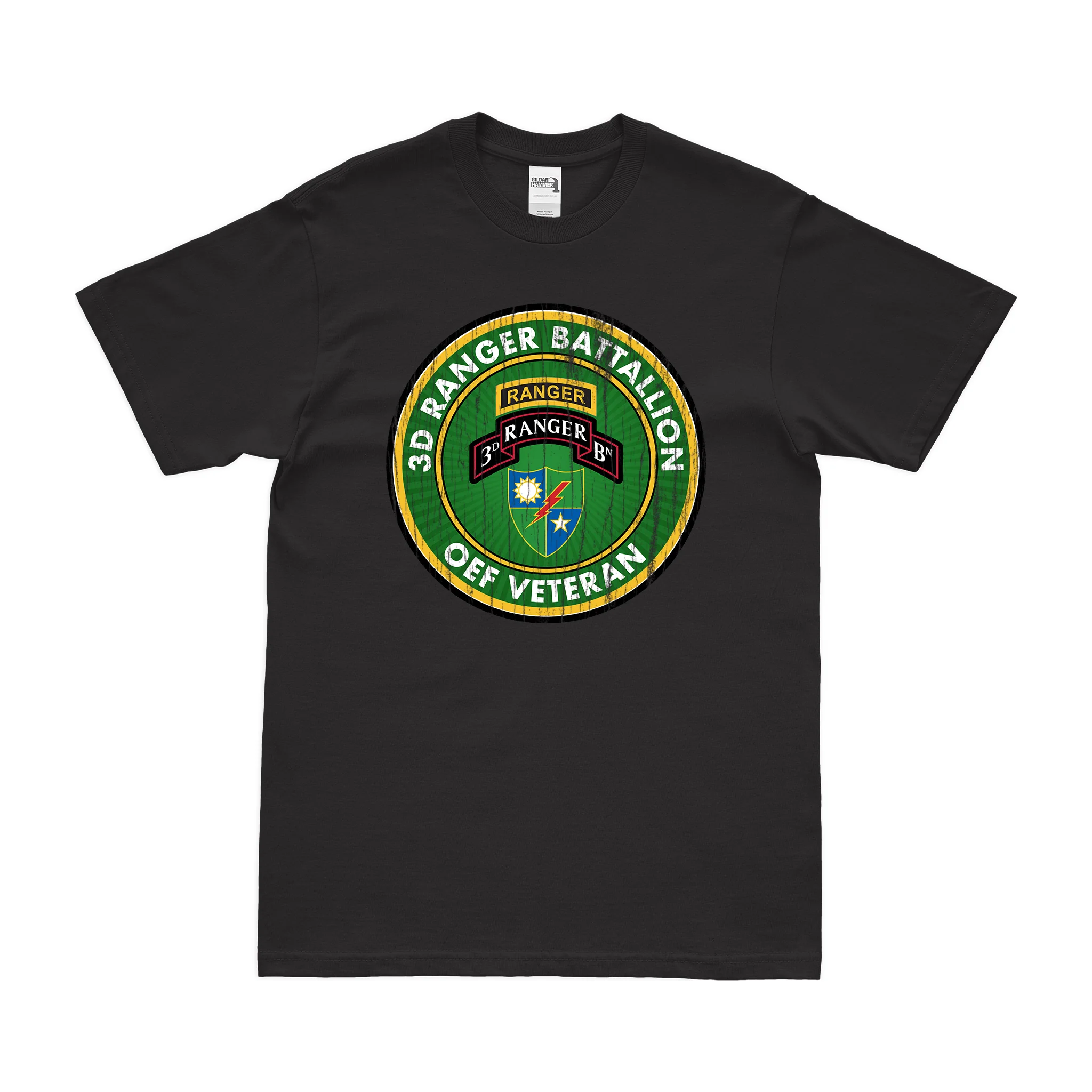 3d Ranger Battalion OEF Veteran T-Shirt - Image 3