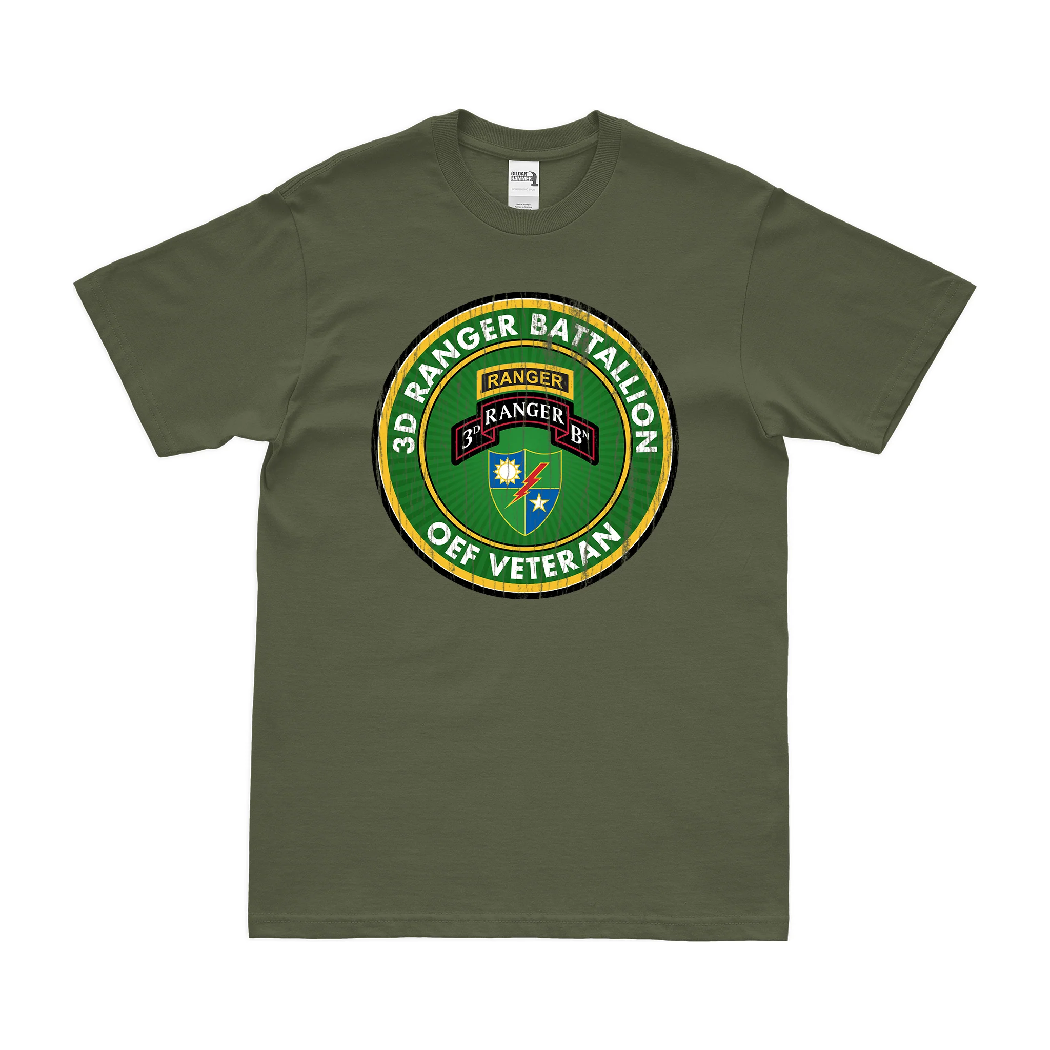 3d Ranger Battalion OEF Veteran T-Shirt - Image 4