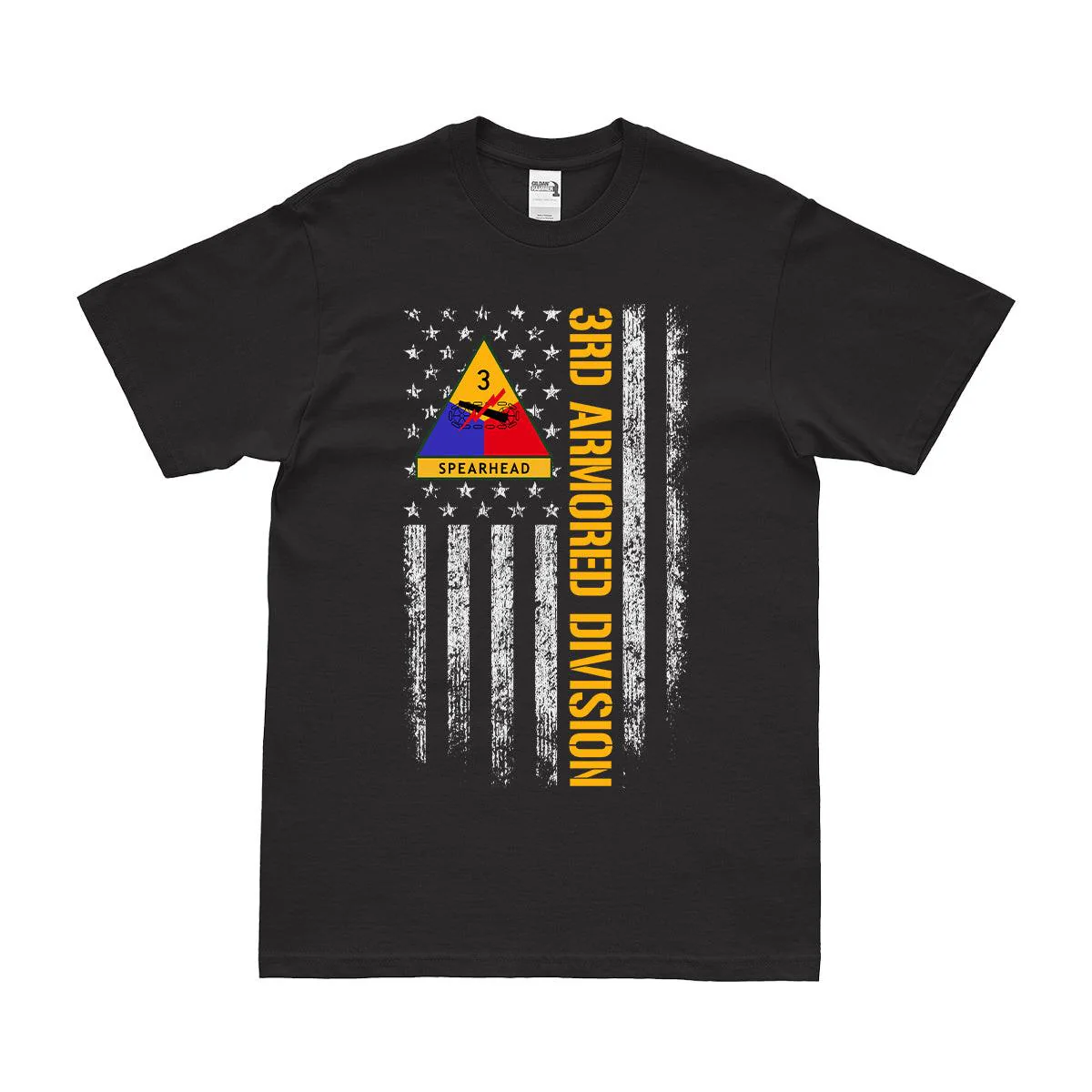 3rd Armored Division "Spearhead" American Flag T-Shirt