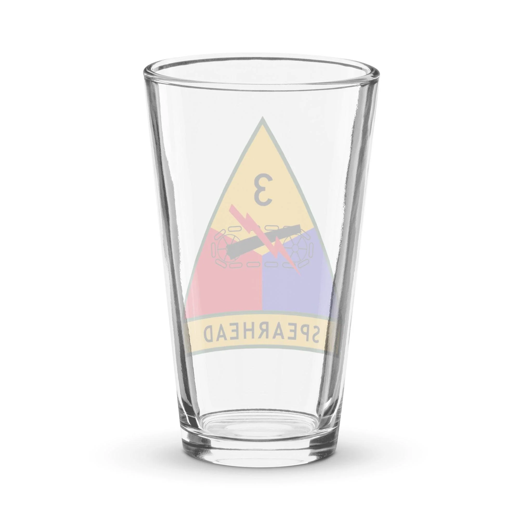 3rd Armored Division Beer Pint Glass - Image 2