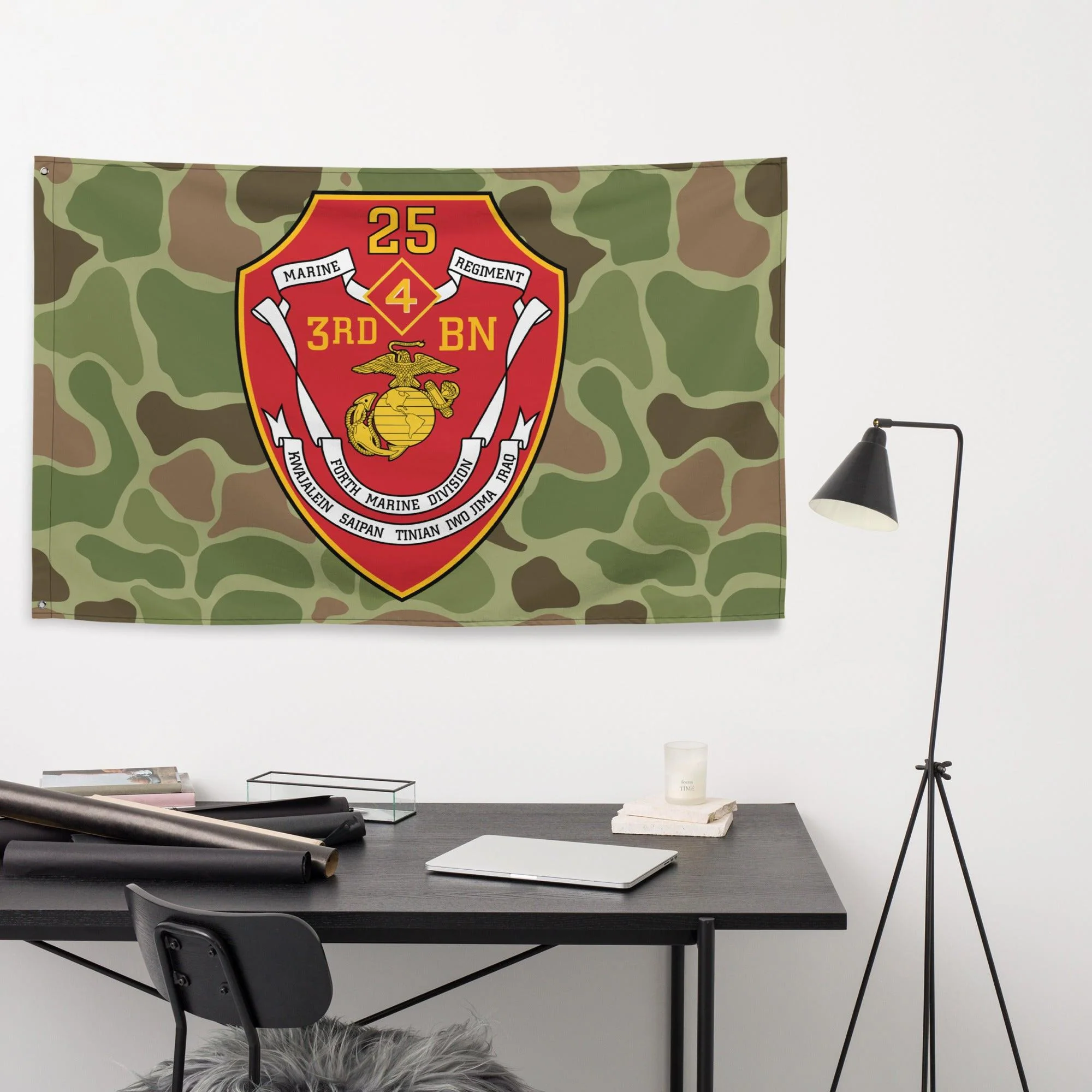 3rd Battalion 25th Marines (3/25 Marines) Frogskin Camo Flag - Image 2
