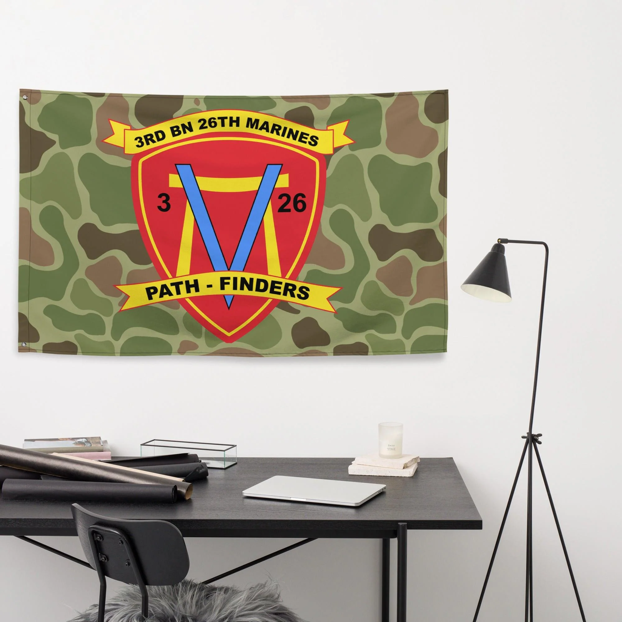 3rd Battalion 26th Marines (3/26 Marines) Frogskin Camo Flag - Image 2