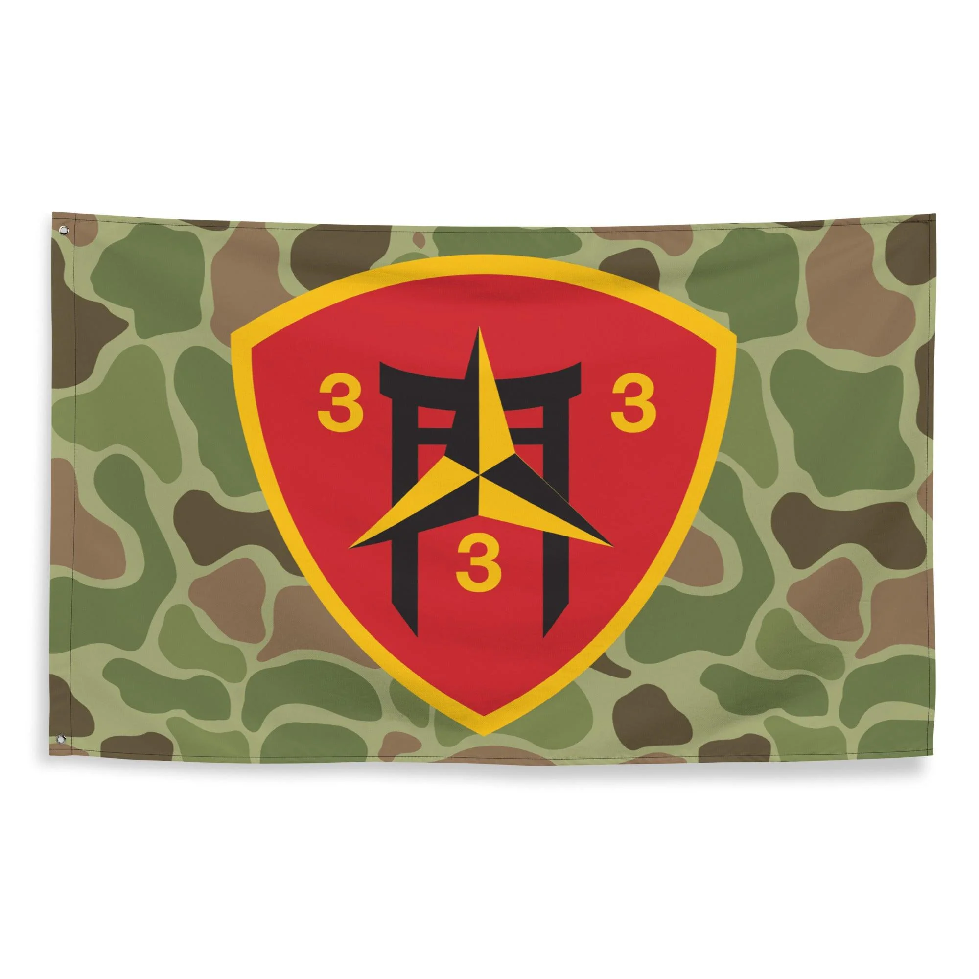 3rd Battalion 3rd Marines (3/3 Marines) Frogskin Camo Flag - Image 3