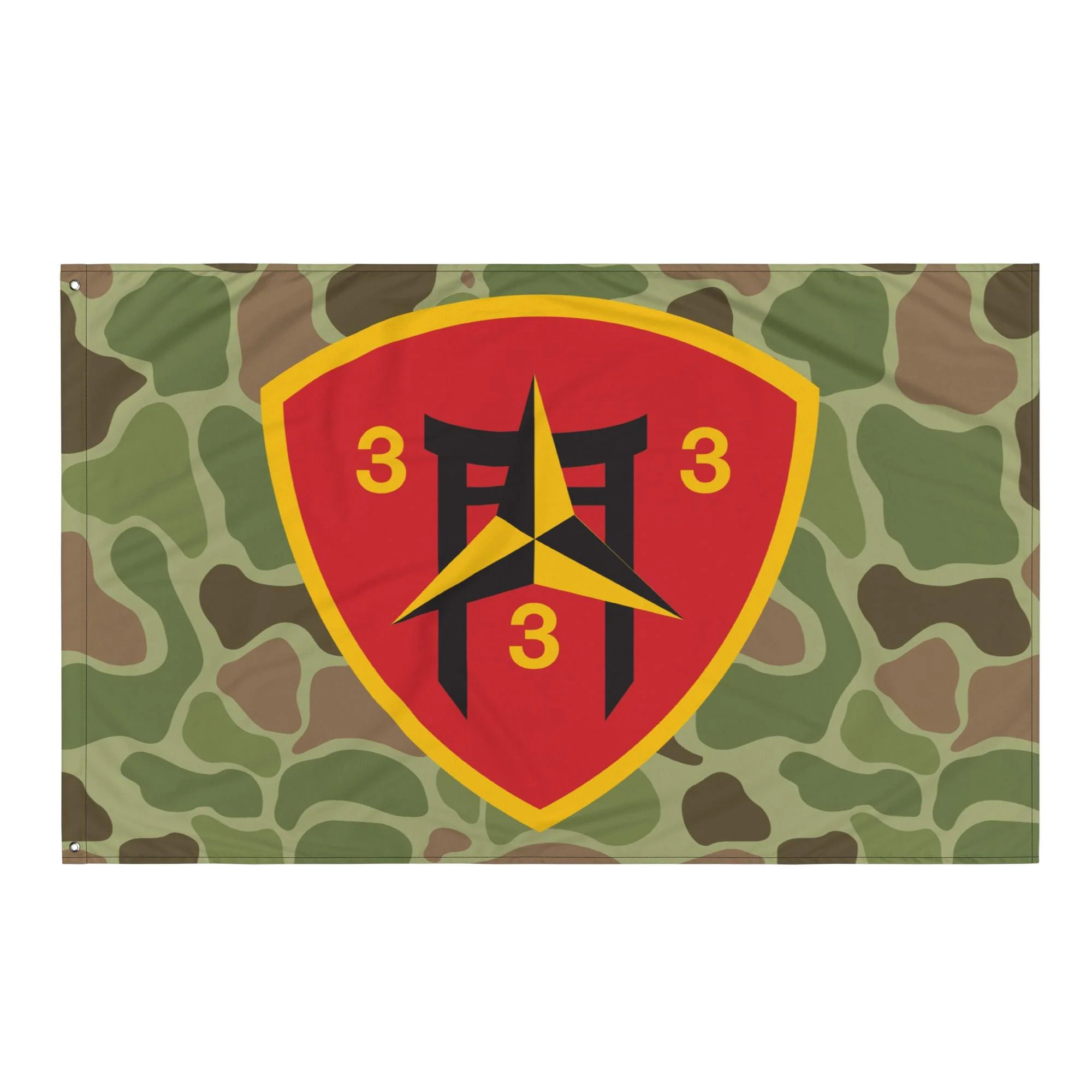 3rd Battalion 3rd Marines (3/3 Marines) Frogskin Camo Flag - Image 4