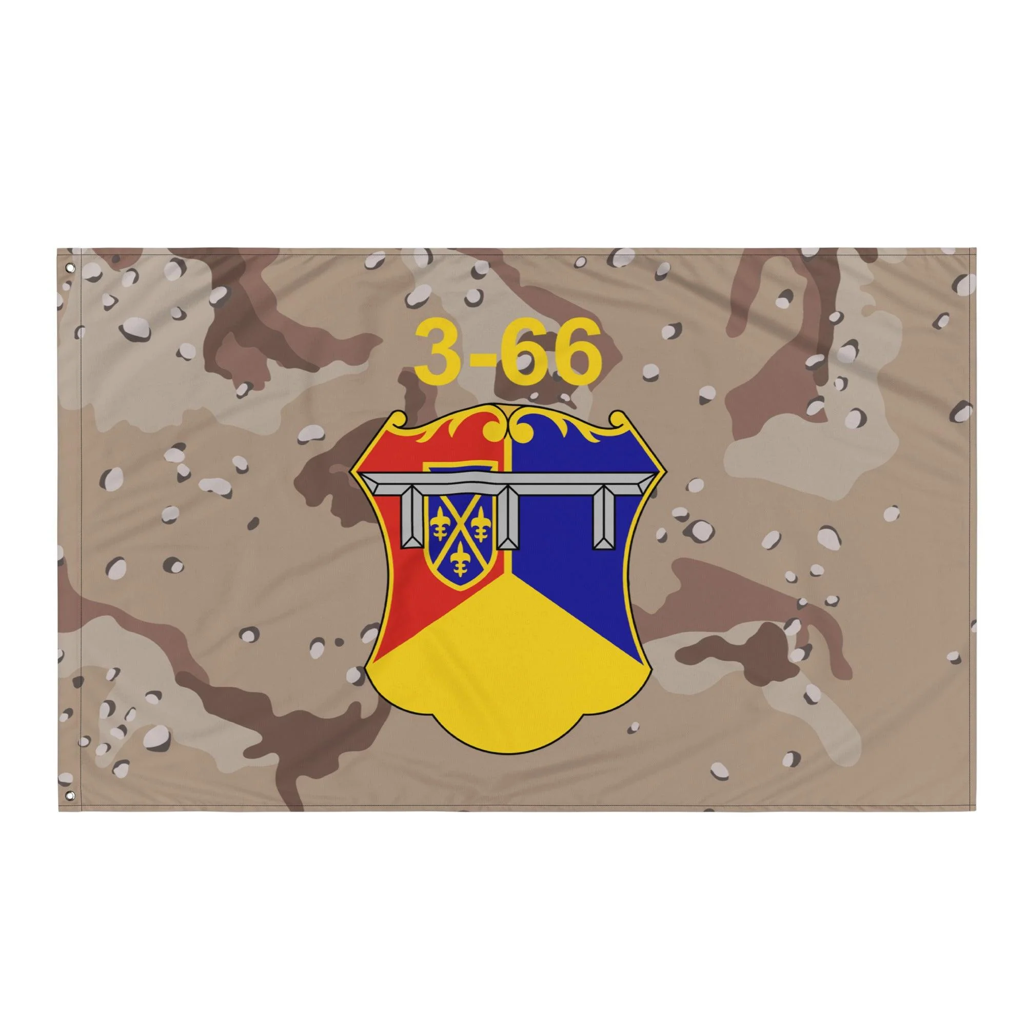 3rd Battalion, 66th Armor Regiment (3-66 AR) Chocolate Chip Camo Flag - Image 4