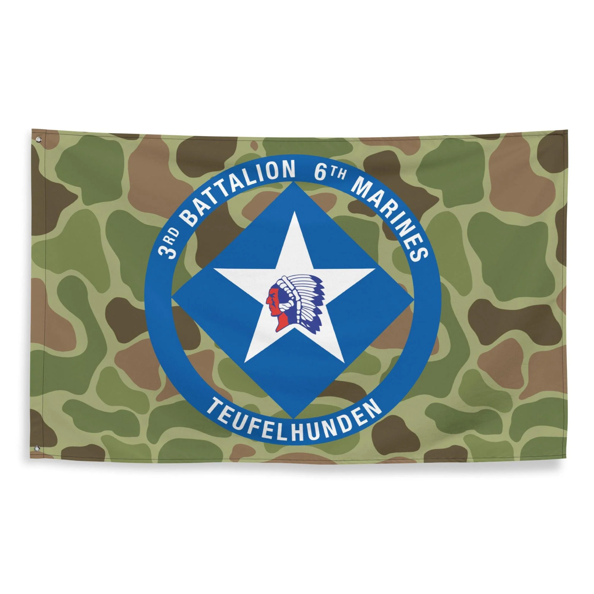 3/6 Marines Frogskin Camo USMC Flag - Image 3