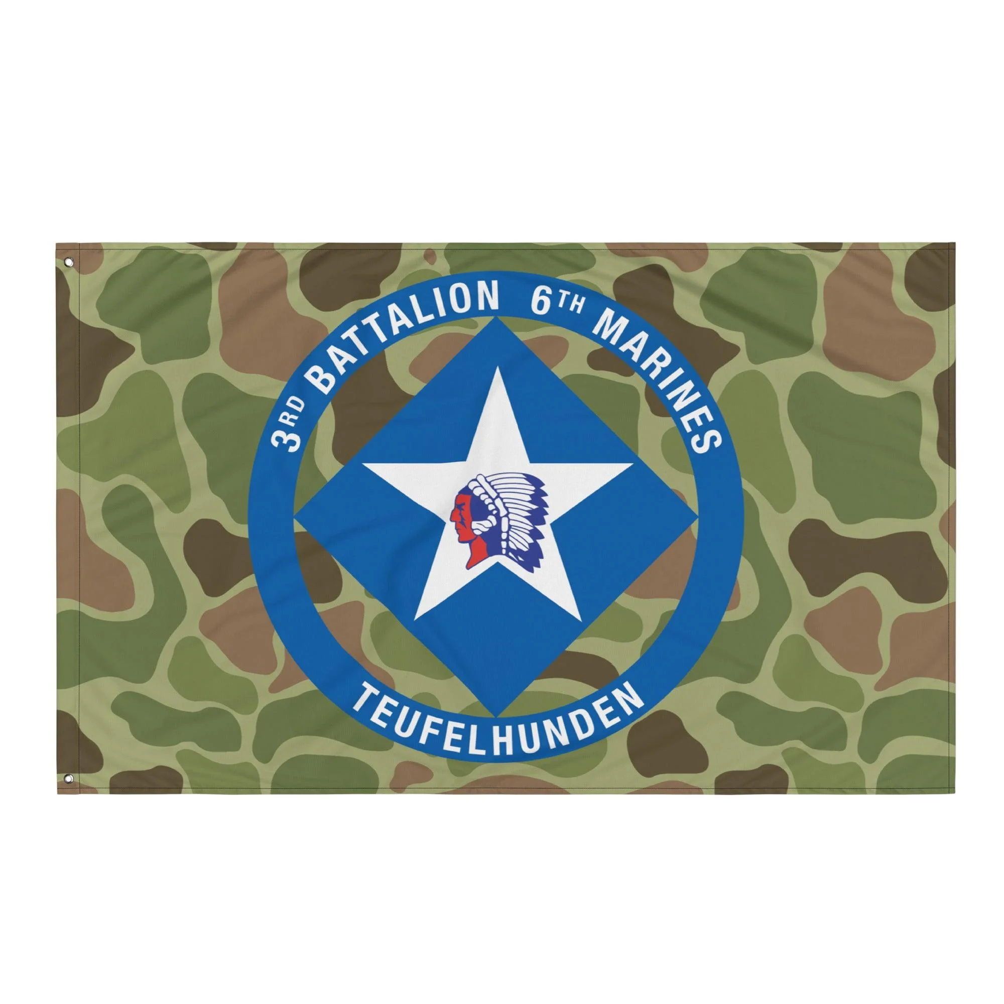 3/6 Marines Frogskin Camo USMC Flag - Image 4
