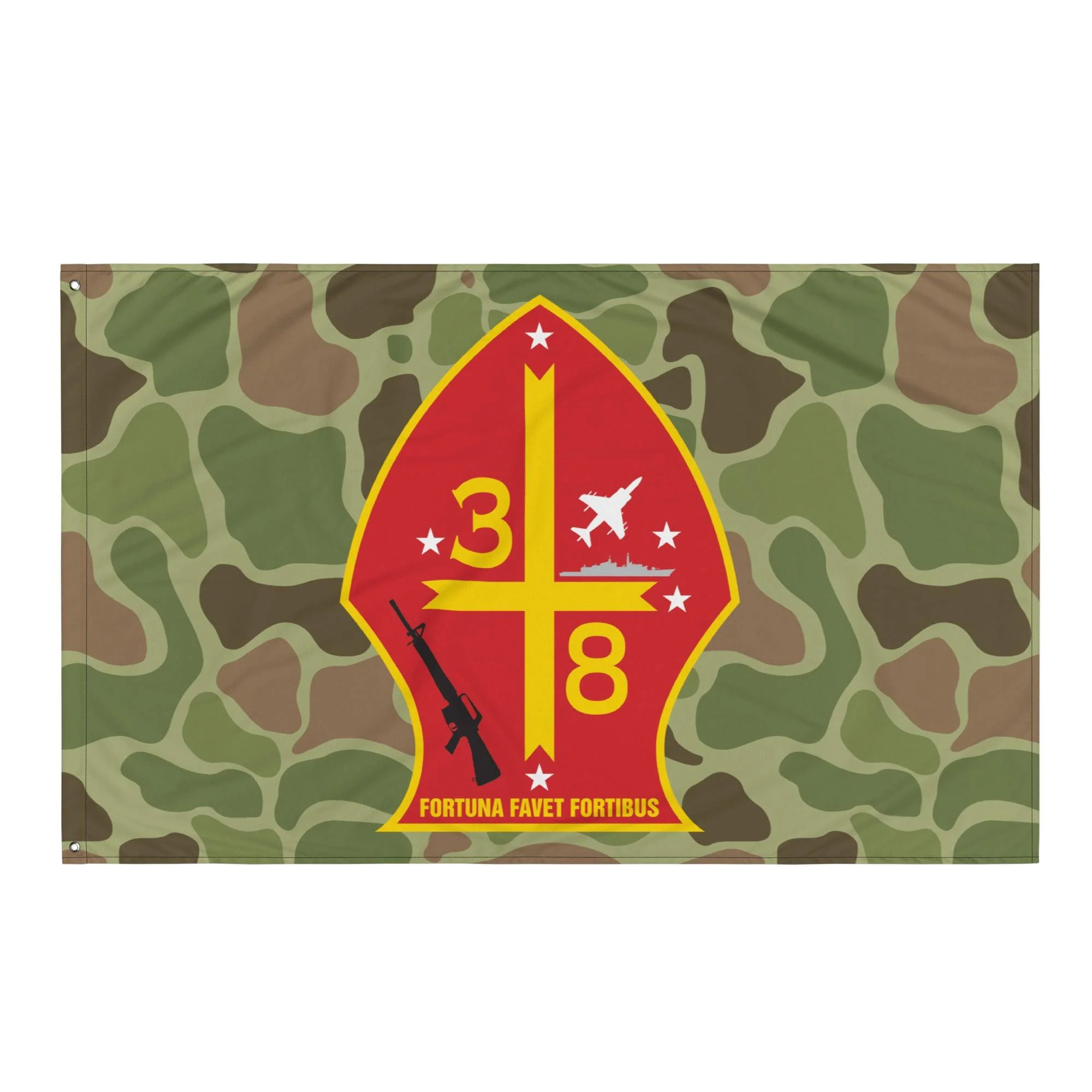 3rd Battalion 8th Marines (3/8 Marines) Frogskin Camo Flag - Image 4