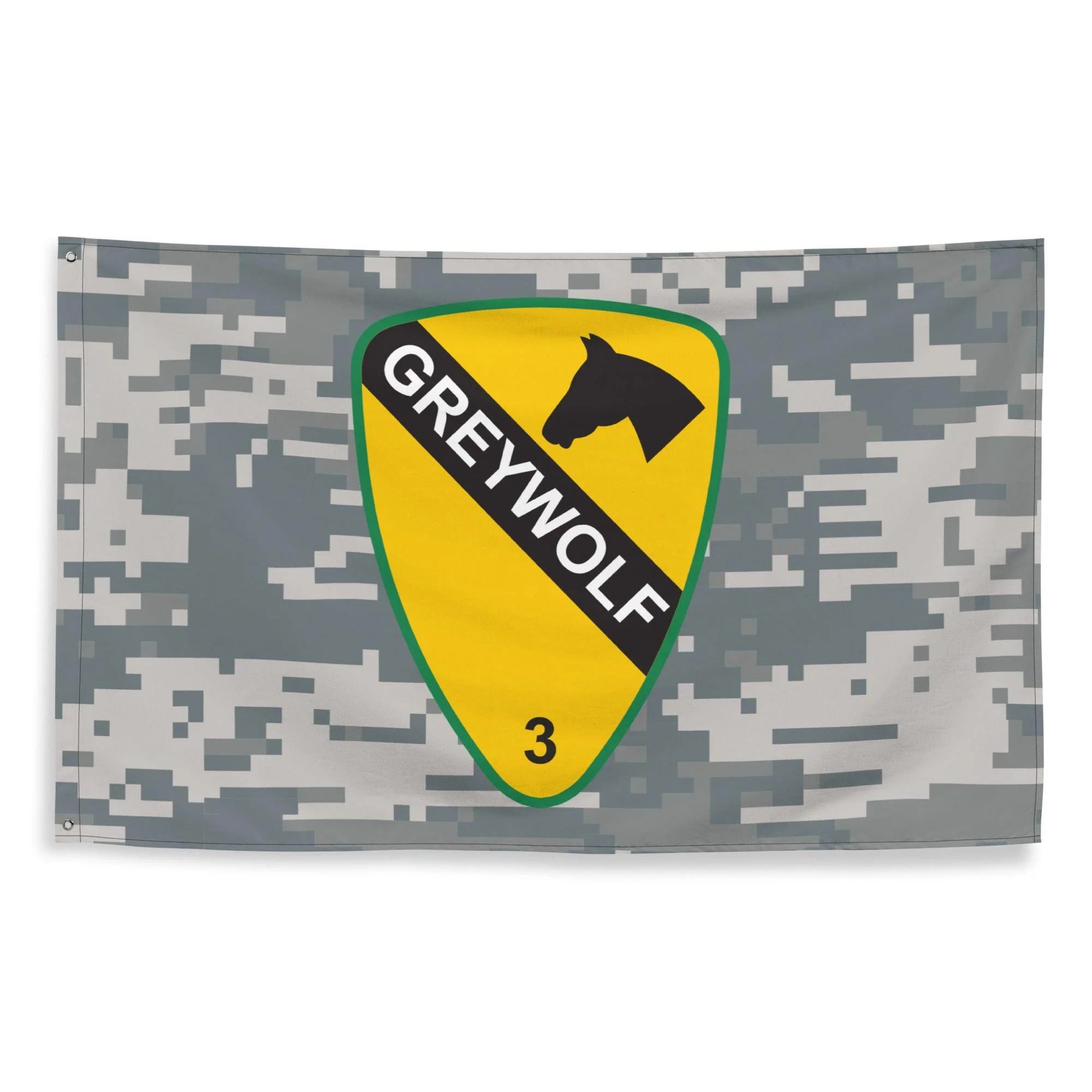 3rd BCT, 1st Cavalry Division 'GreyWolf' UCP Camo Flag - Image 4