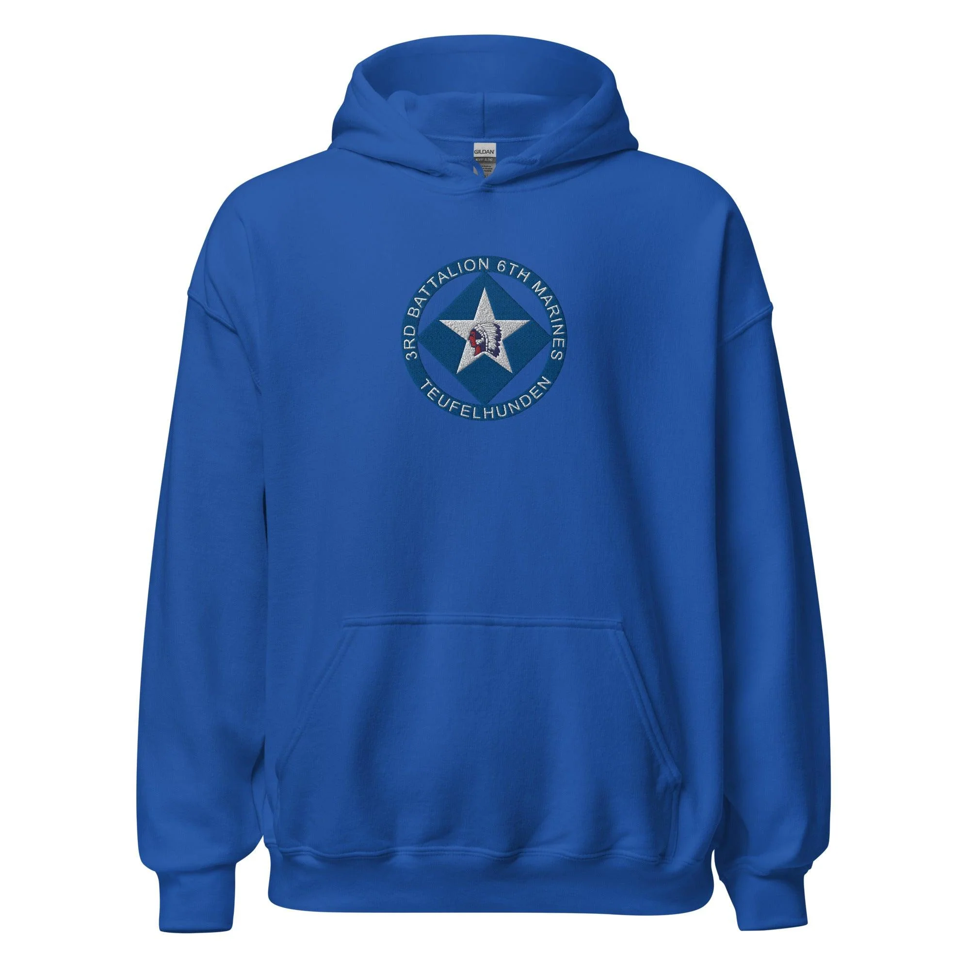 3rd Bn 6th Marines Embroidered Unisex Hoodie - Image 7