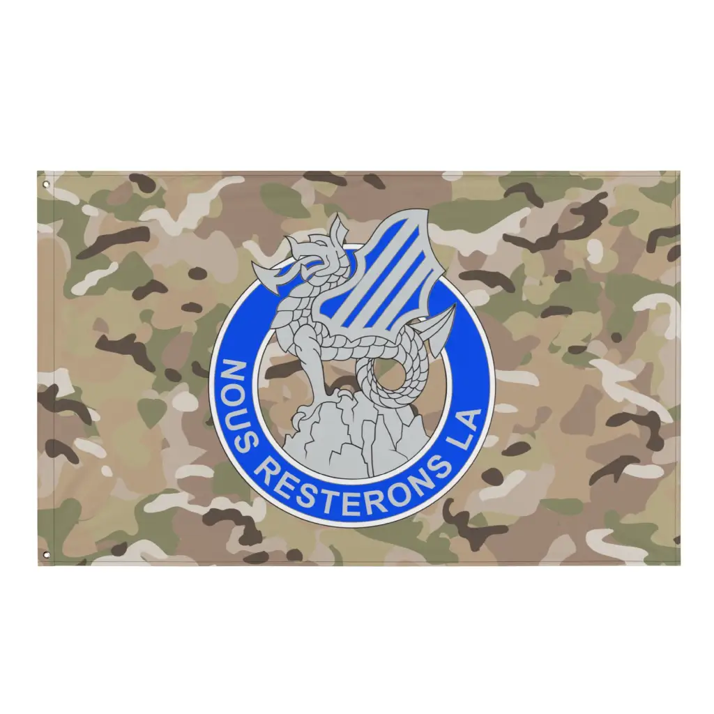 3rd Infantry Division (3rd ID) OCP Camo DUI Indoor Wall Flag