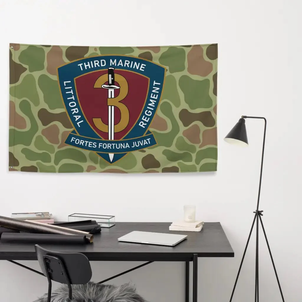 3rd Marine Littoral Regiment Frogskin Camo Flag - Image 4