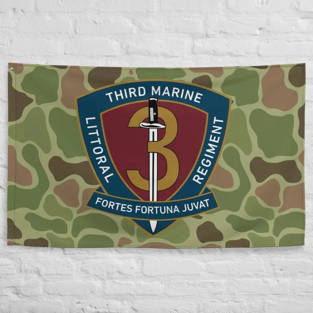 3rd Marine Littoral Regiment Frogskin Camo Flag - Image 5