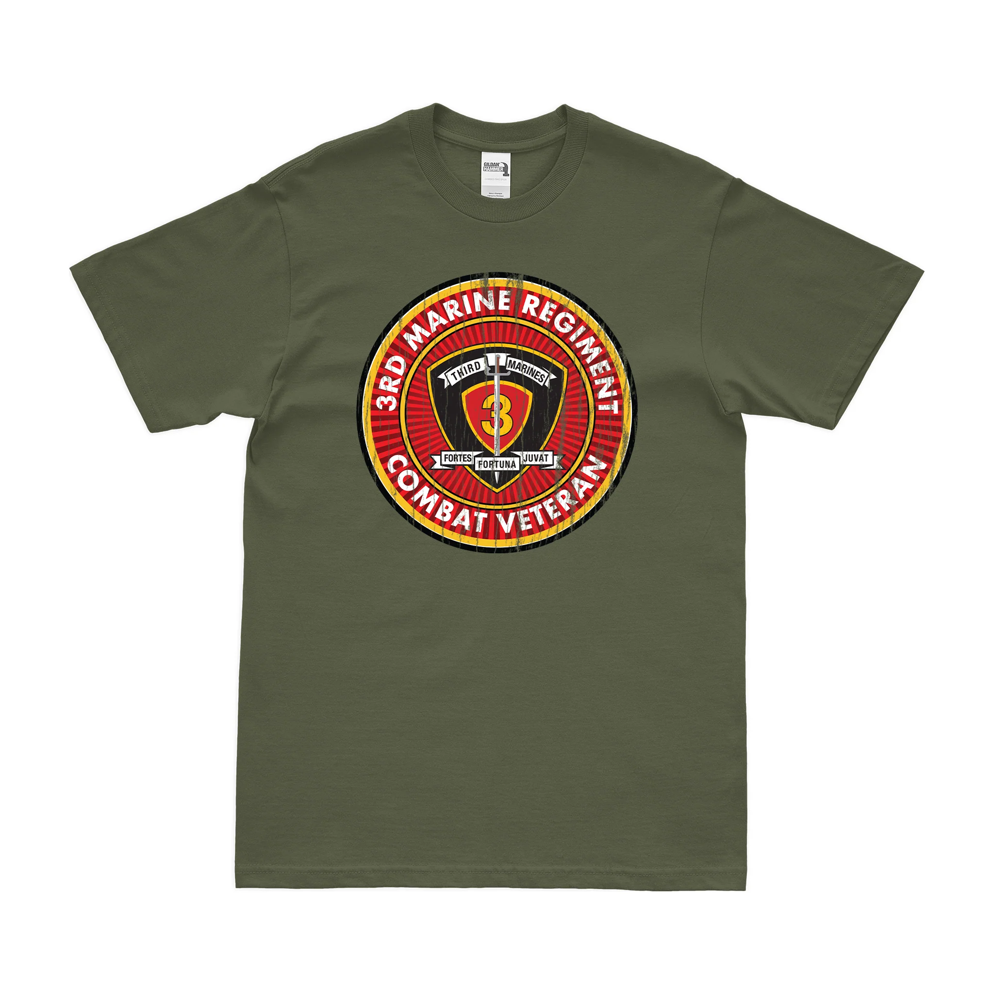 3rd Marine Regiment Combat Veteran T-Shirt - Image 4