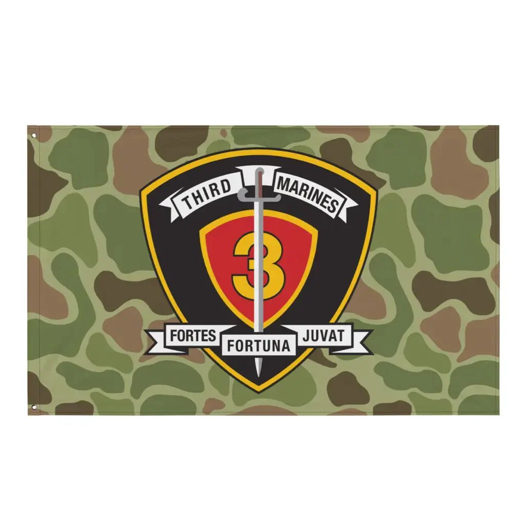 3rd Marine Regiment Frogskin Camo Flag