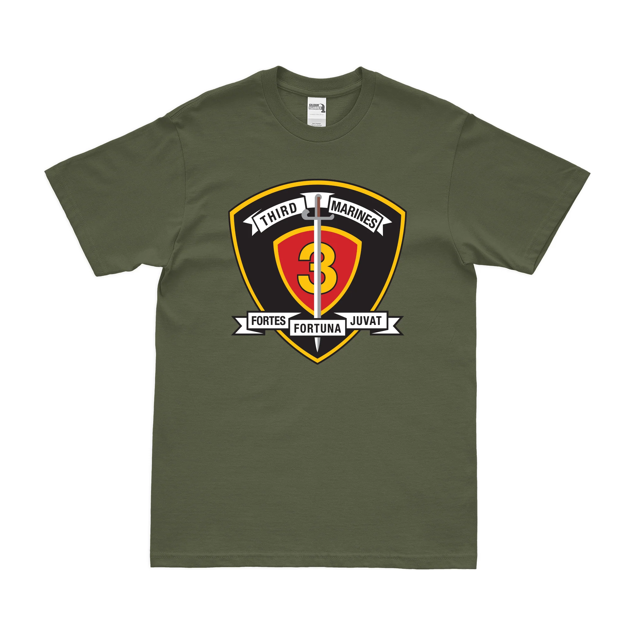 3rd Marine Regiment Unit Emblem T-Shirt - Image 2