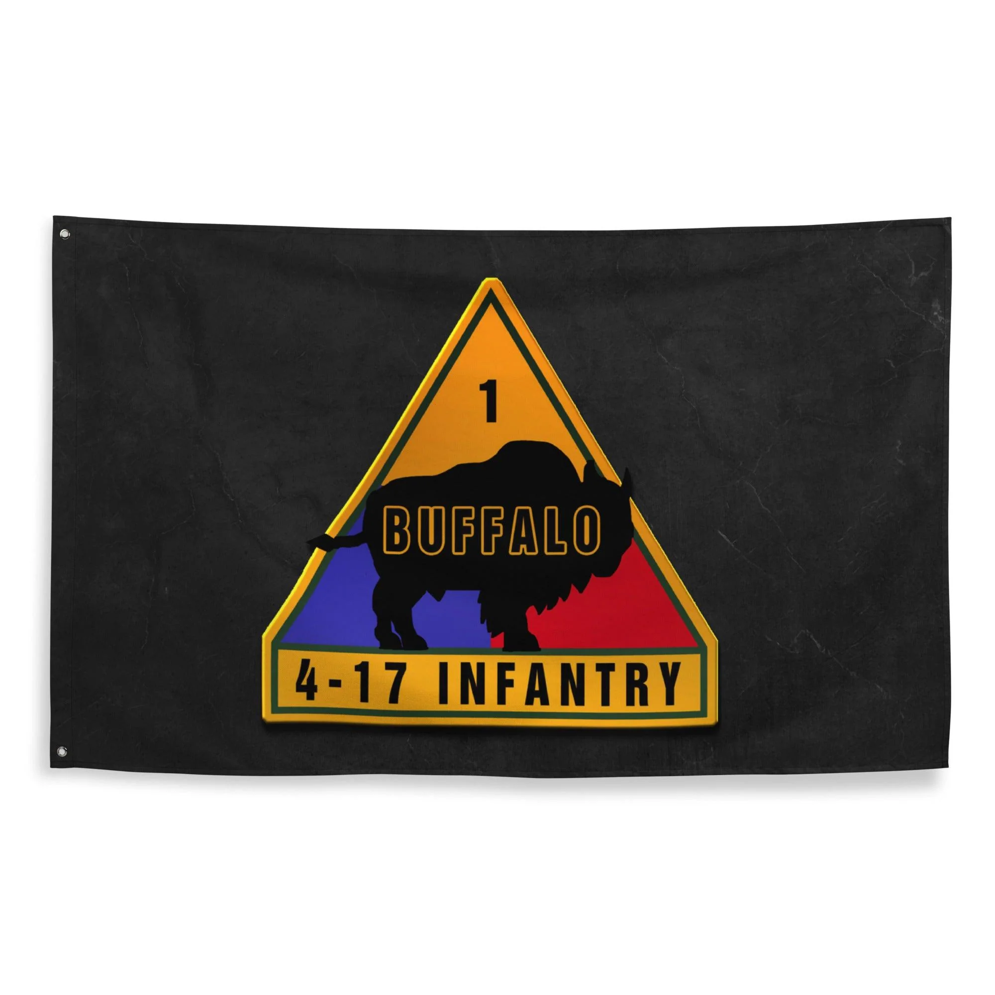 U.S. Army 4-17 Infantry Regiment Indoor Wall Flag - Image 3