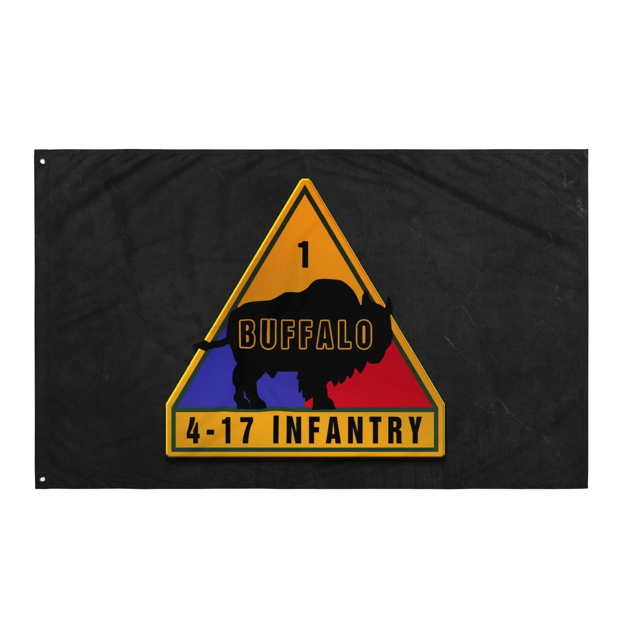 U.S. Army 4-17 Infantry Regiment Indoor Wall Flag - Image 4