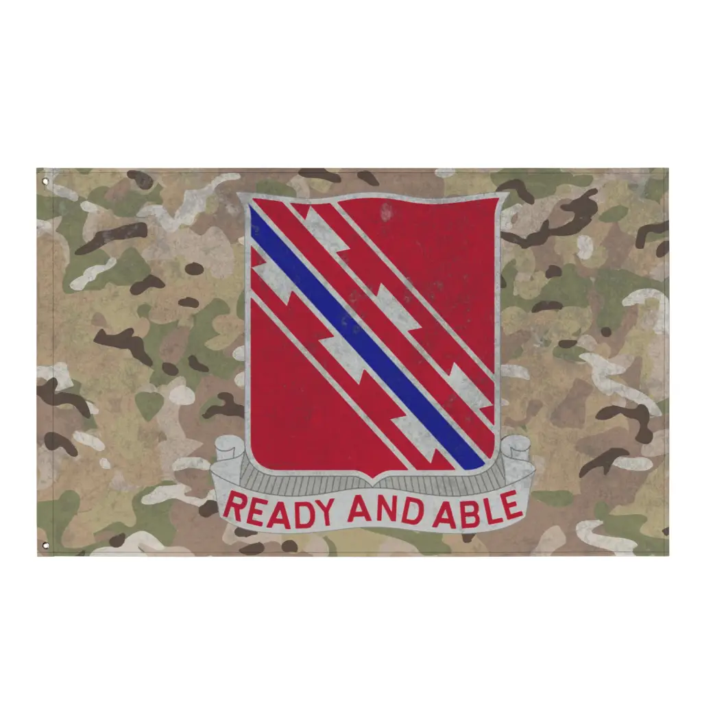 411th Engineer Battalion Indoor Wall Flag