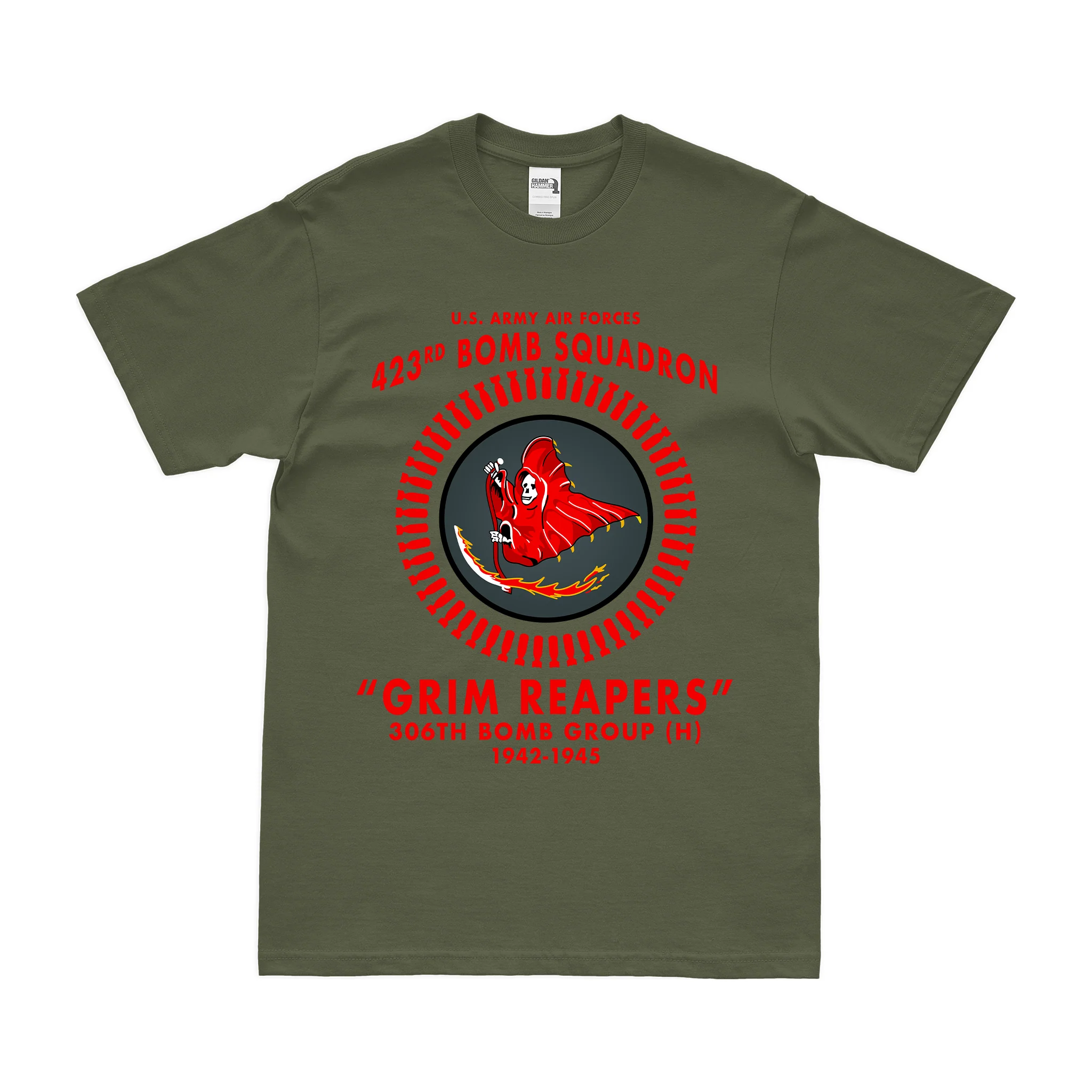 423rd Bomb Squadron Commemorative WW2 Legacy T-Shirt - Image 2