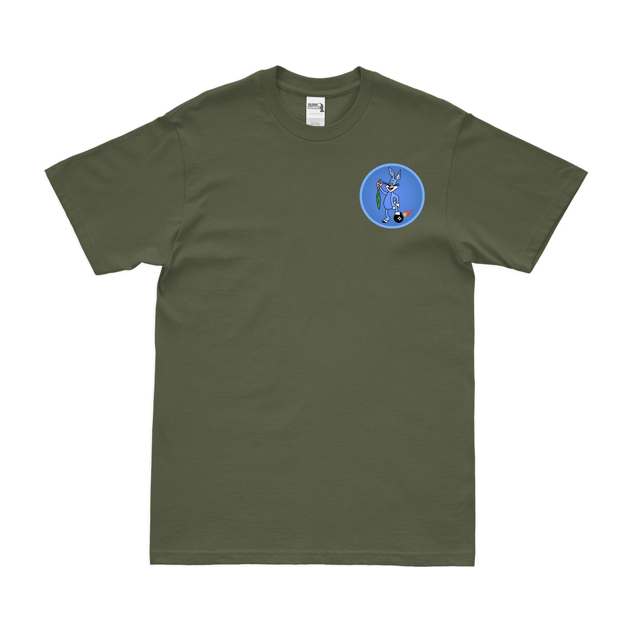 427th Bomb Squadron WW2 Left Chest Emblem T-Shirt - Image 2