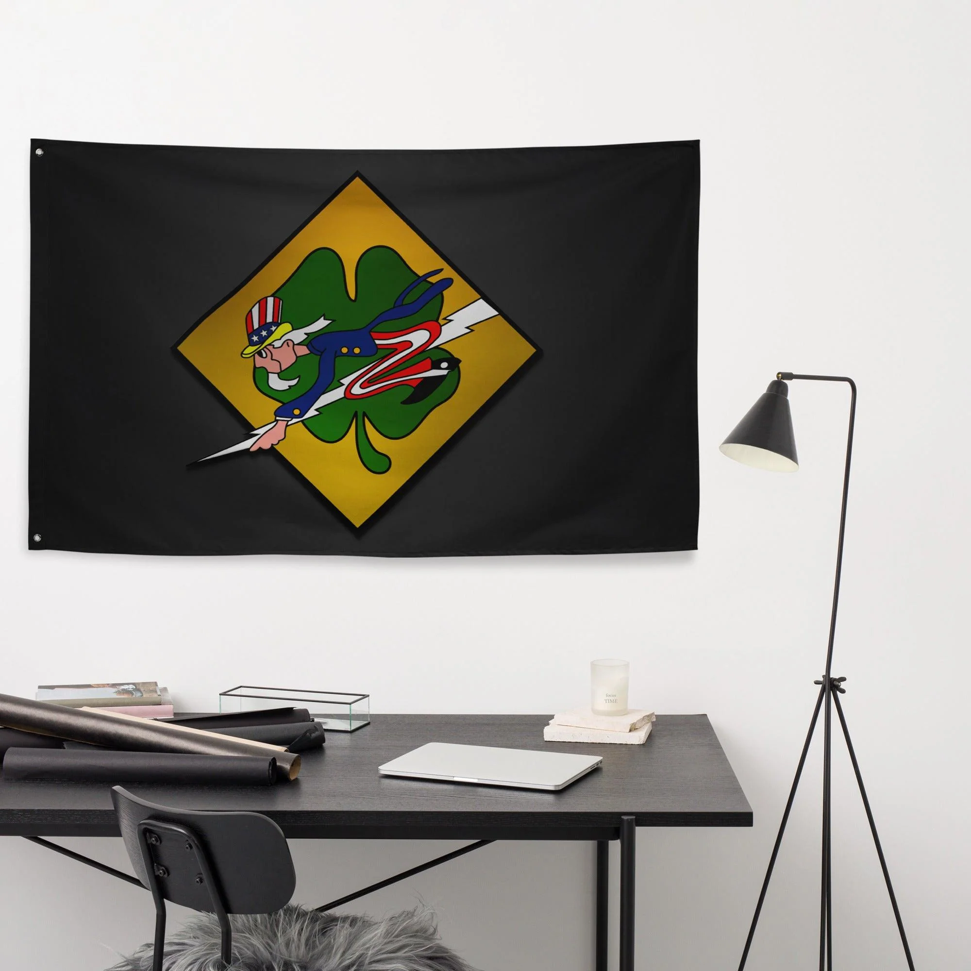 432nd Fighter Squadron WW2 Black Flag - Image 3