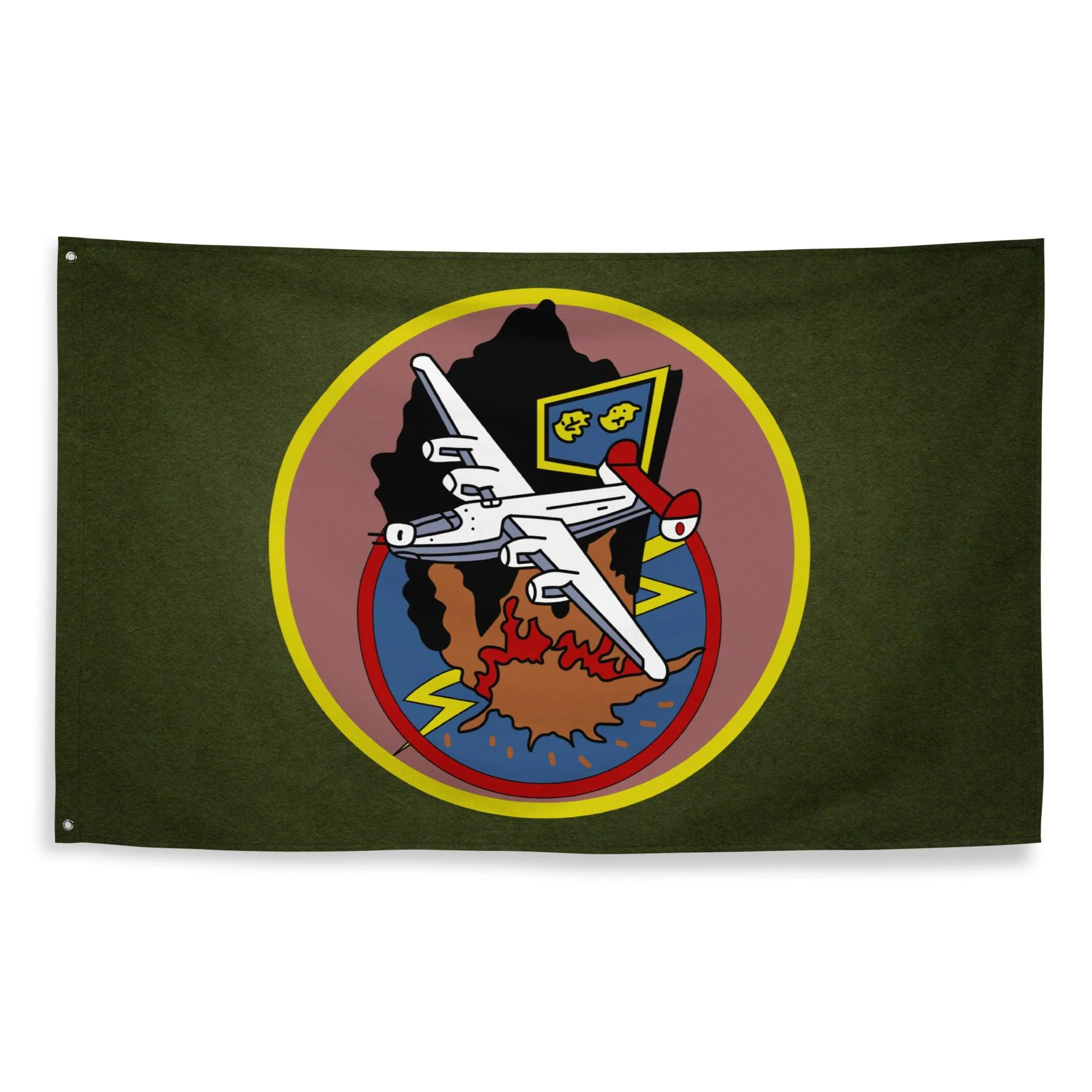 451st Bomb Group WW2 Military Green Flag - Image 3