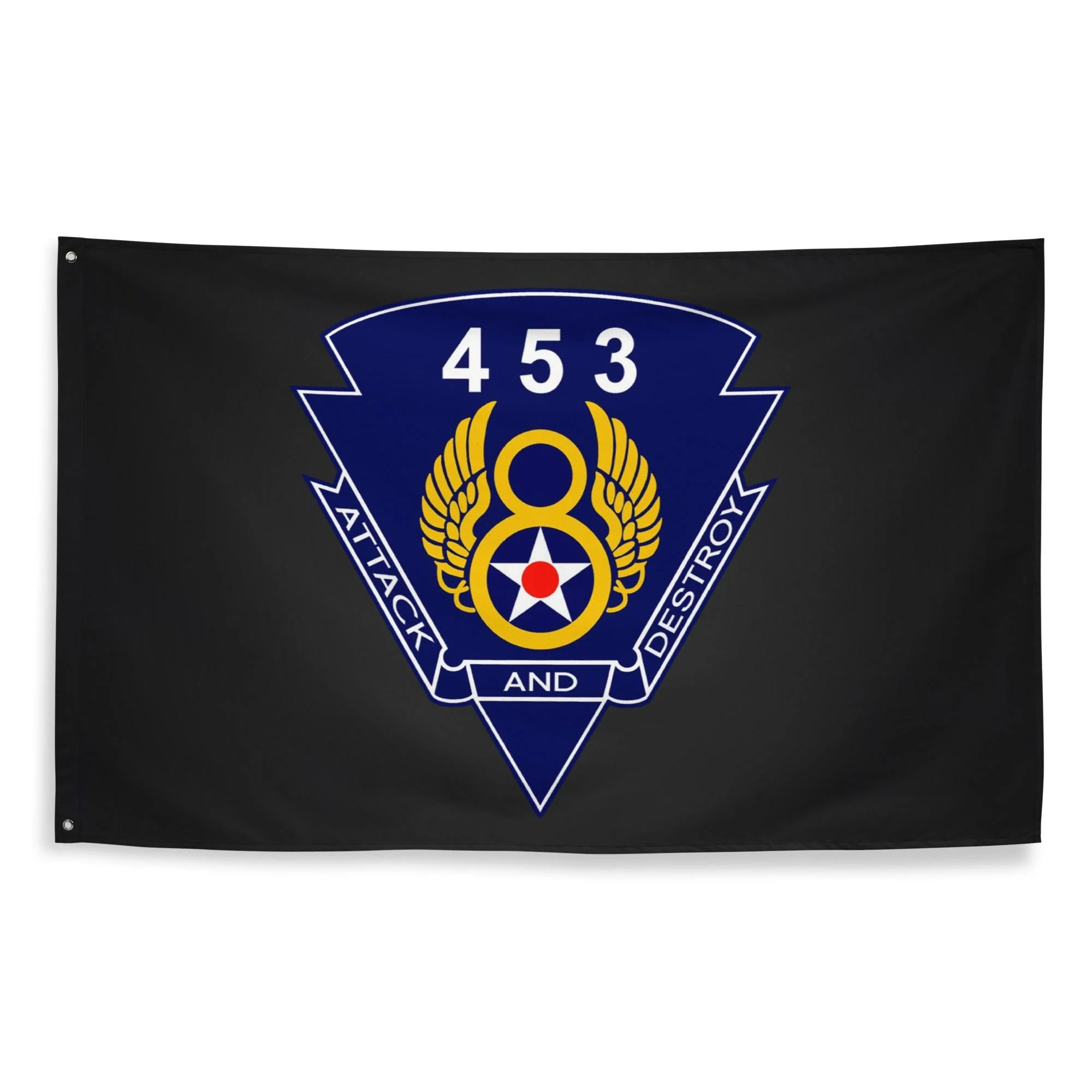 453rd Bomb Group WW2 Black Flag - Image 3