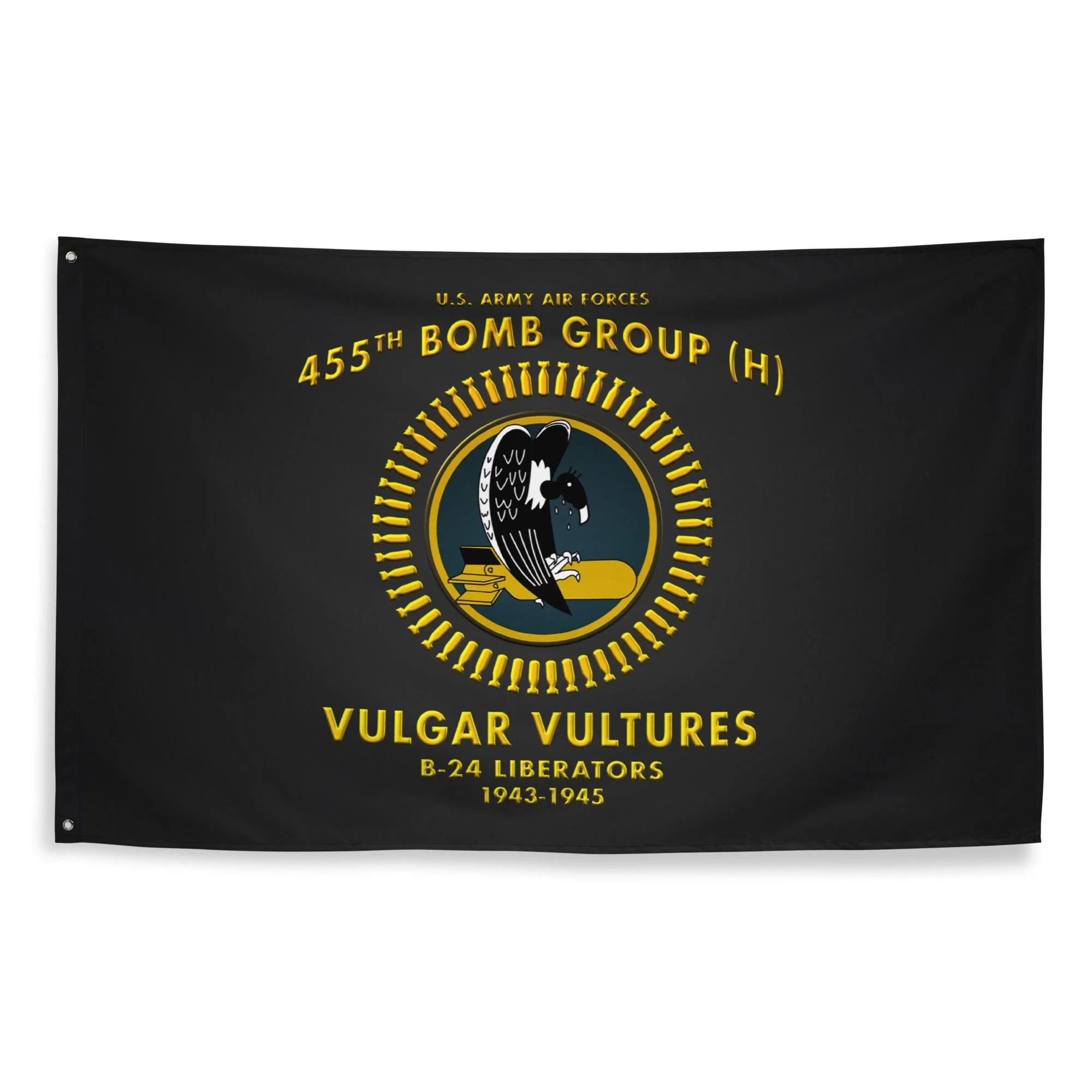 455th Bomb Group WW2 Legacy Black Flag - Image 3