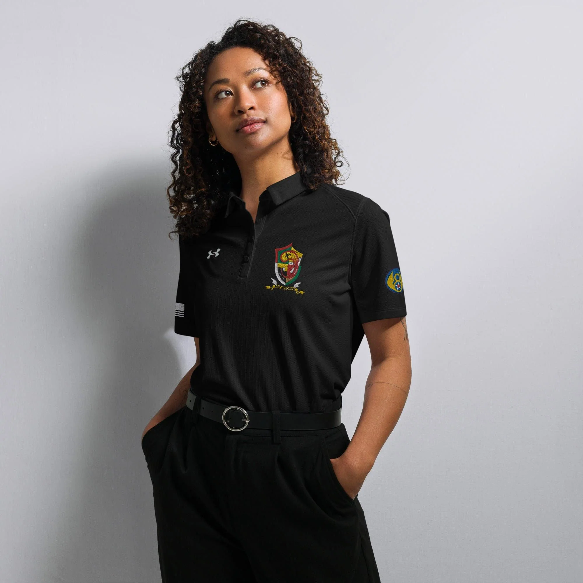 457th Bomb Group Embroidered Under Armour® Women's Polo - Image 5