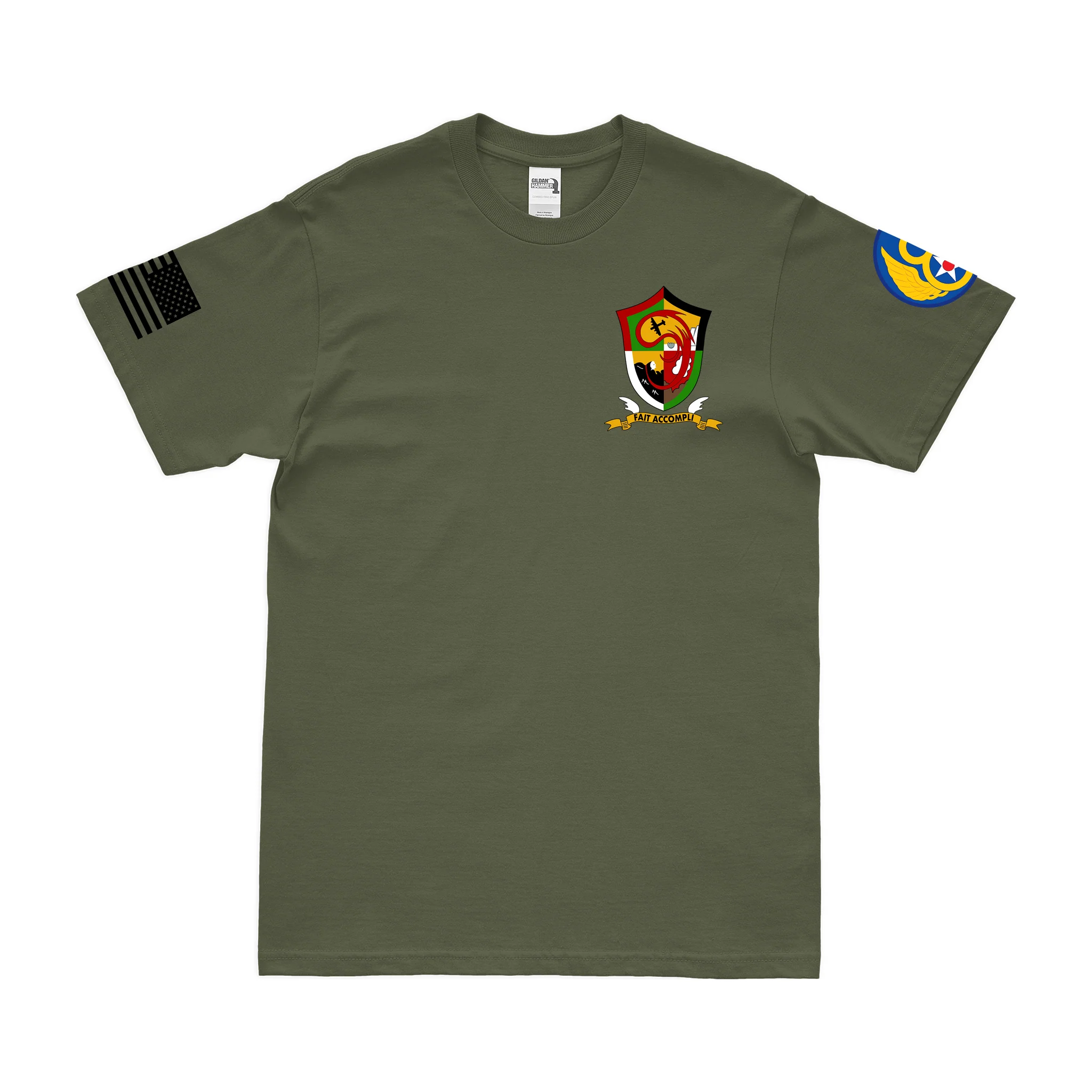 457th Bomb Group Left Chest Emblem T-Shirt - Image 4