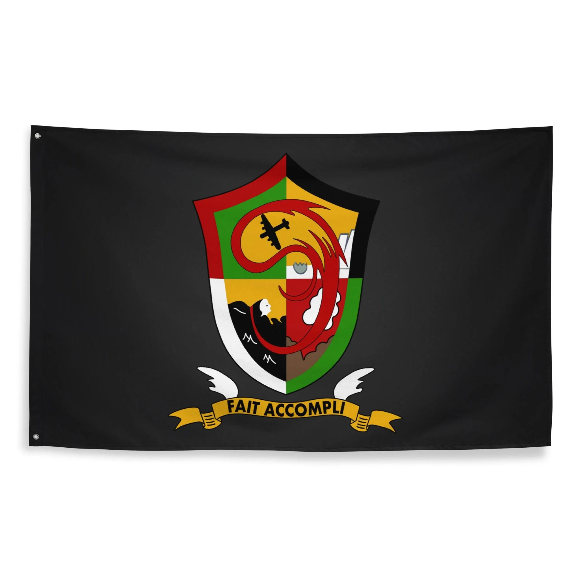 457th Bomb Group WW2 Black Flag - Image 3