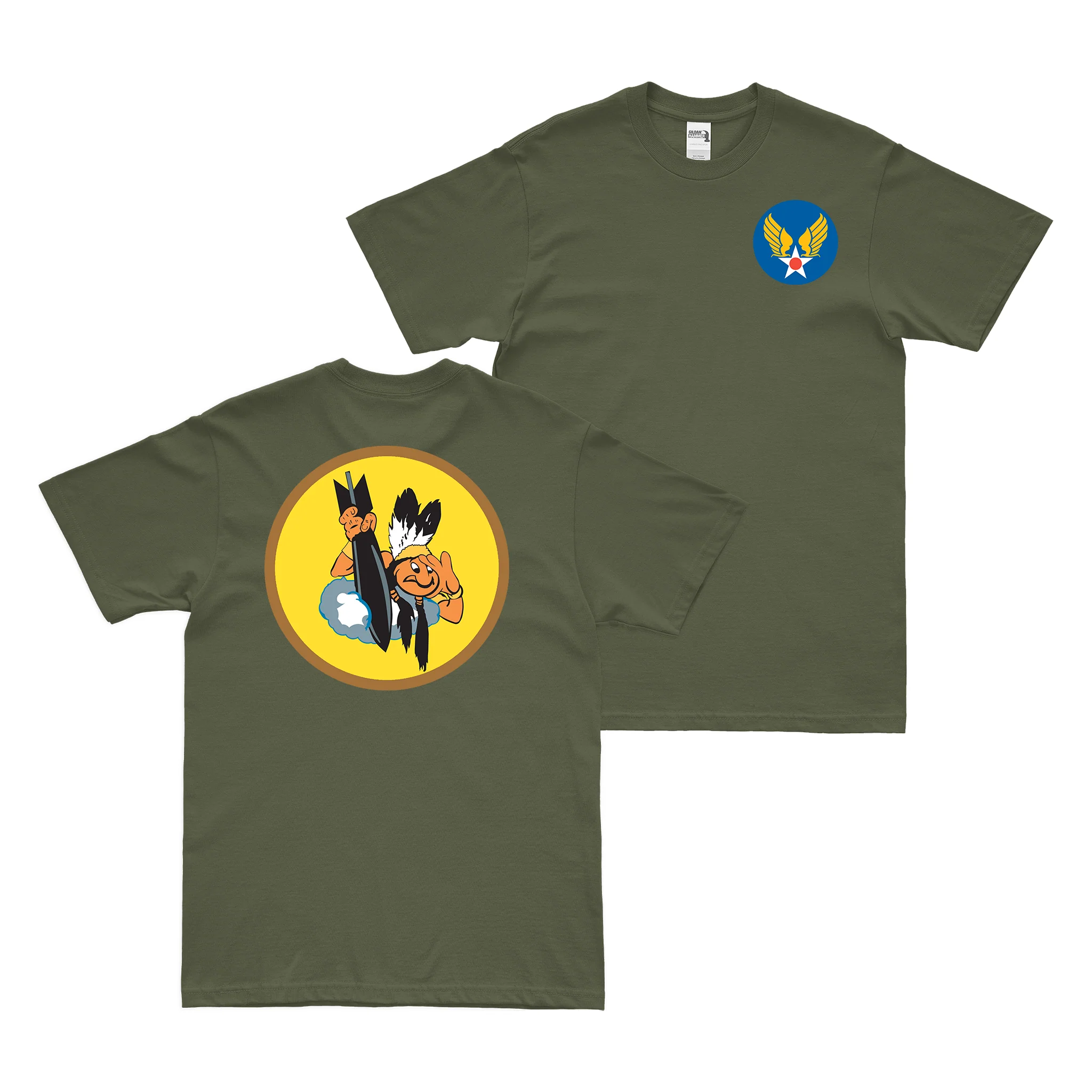 Double-Sided 462nd Bombardment Squadron WW2 T-Shirt - Image 2