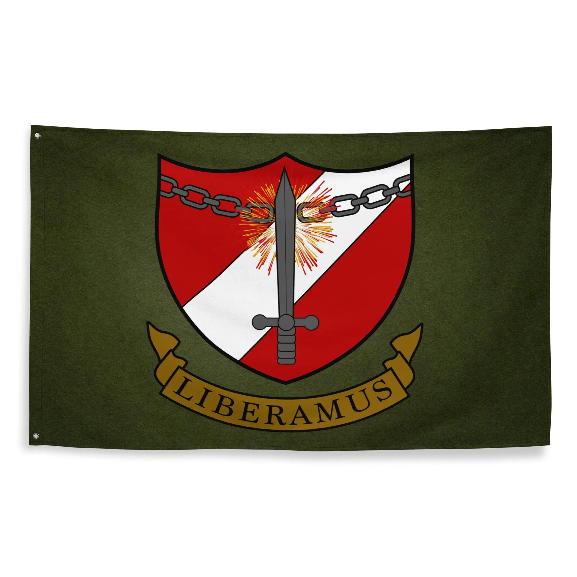 467th Bomb Group WW2 Military Green Flag - Image 3