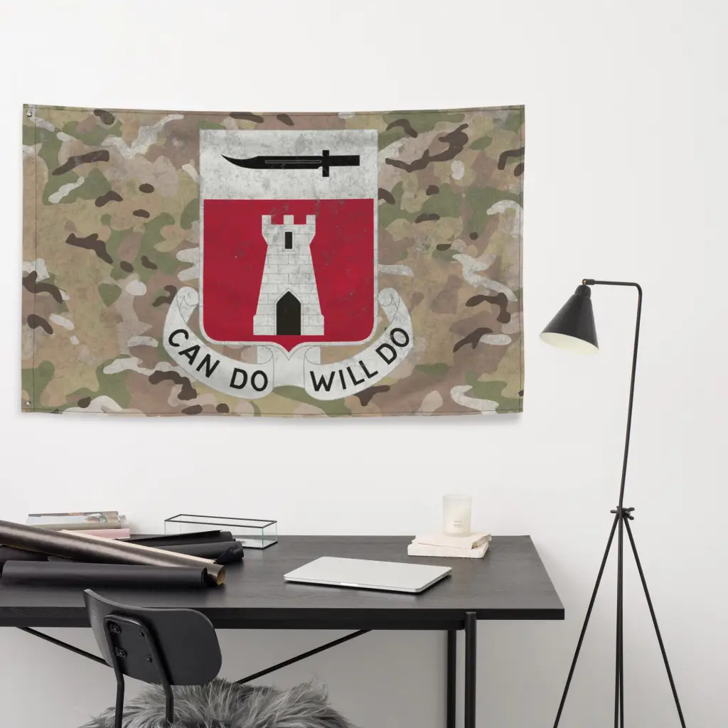 467th Engineer Battalion Indoor Wall Flag - Image 4