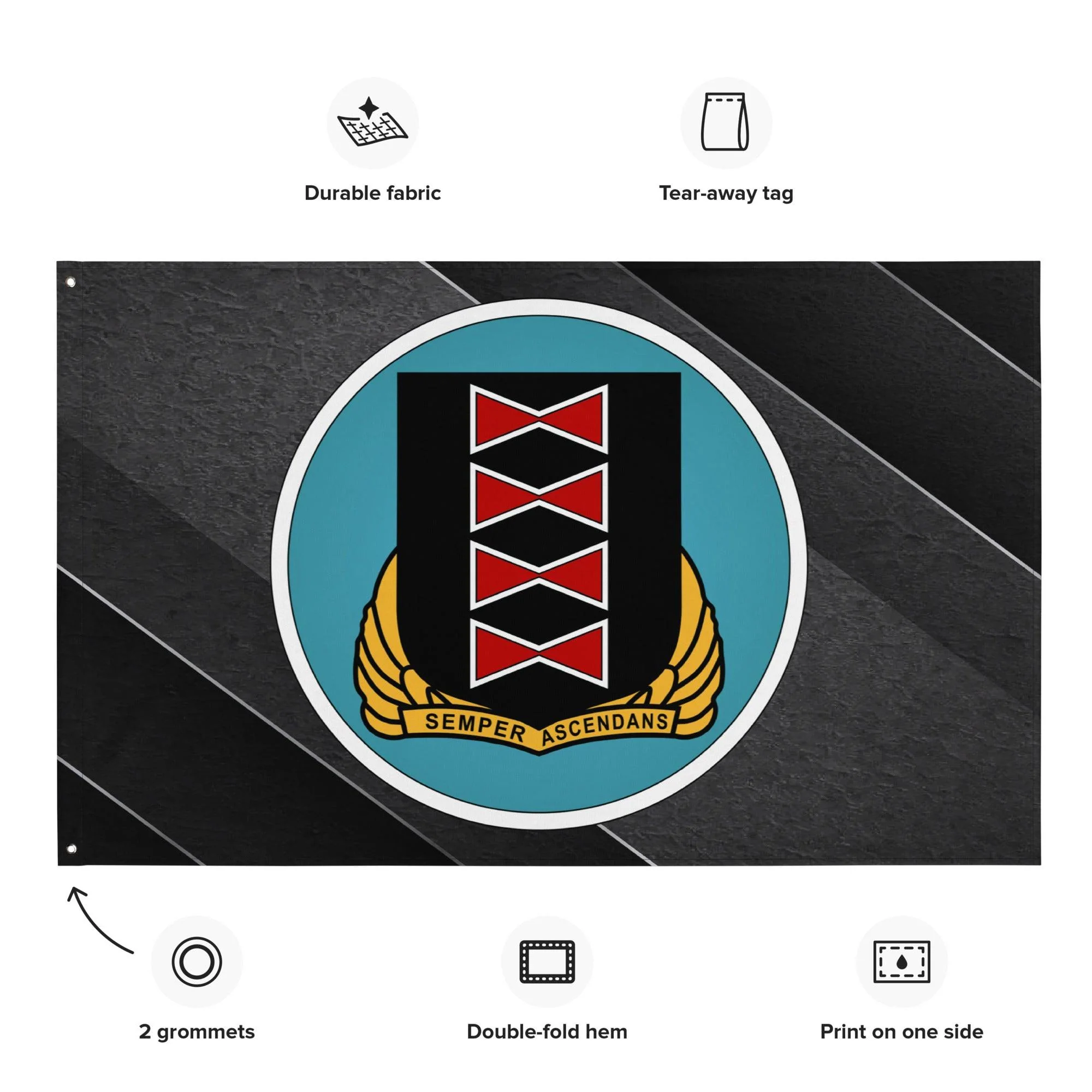 484th Bombardment Group WW2 Wall Flag - Image 5