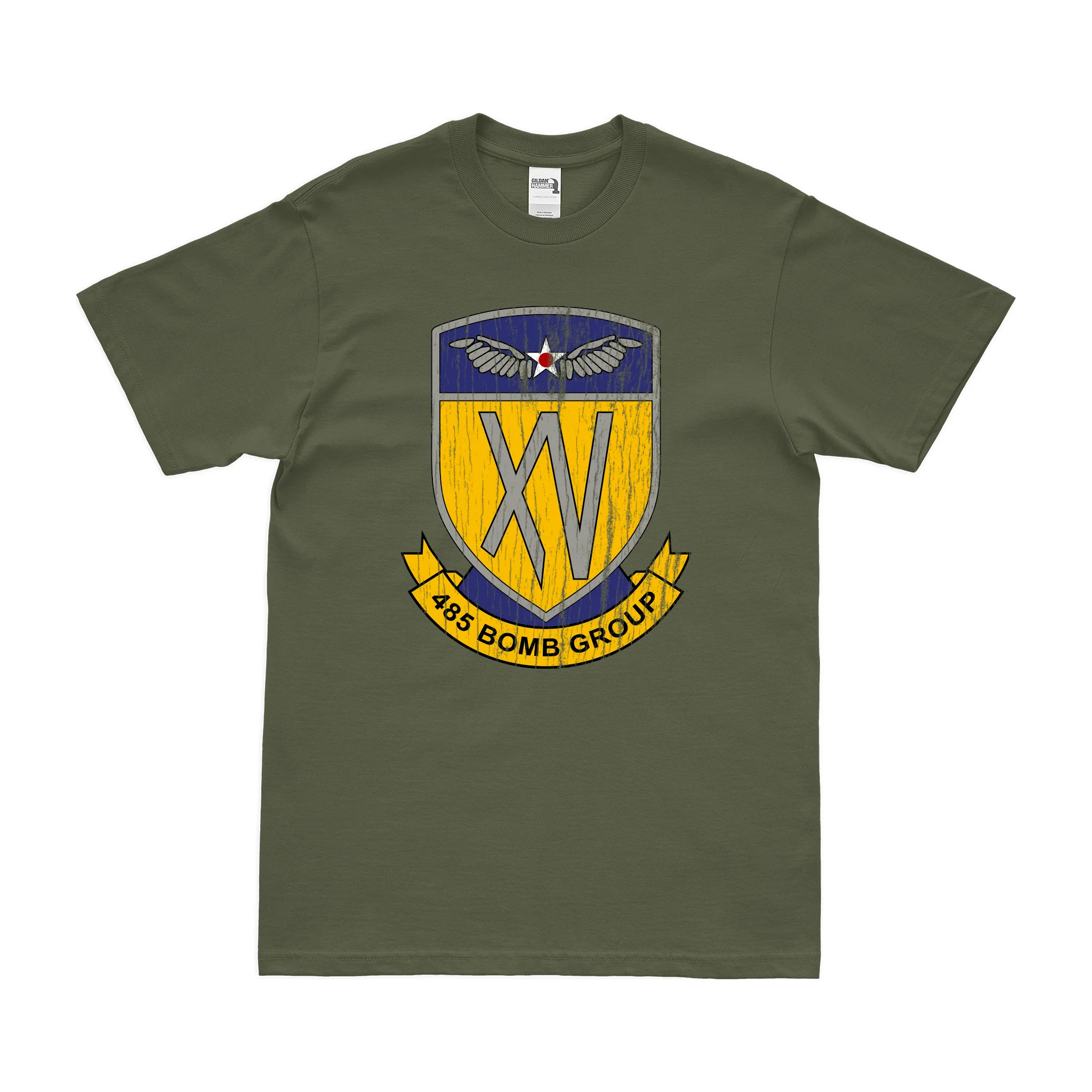 485th Bomb Group (Heavy) WW2 Emblem T-Shirt - Image 4