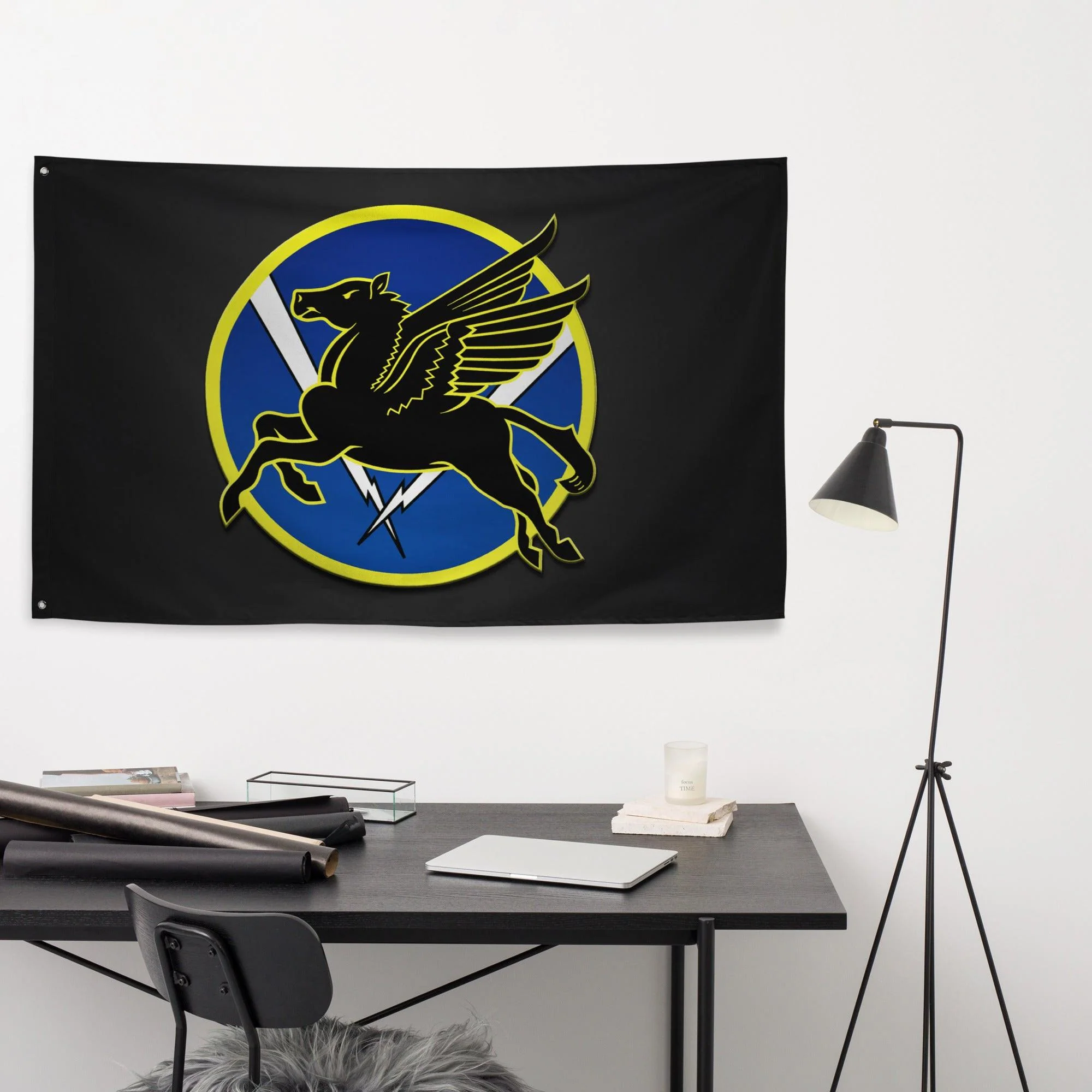 486th Fighter Squadron WW2 Black Flag - Image 3