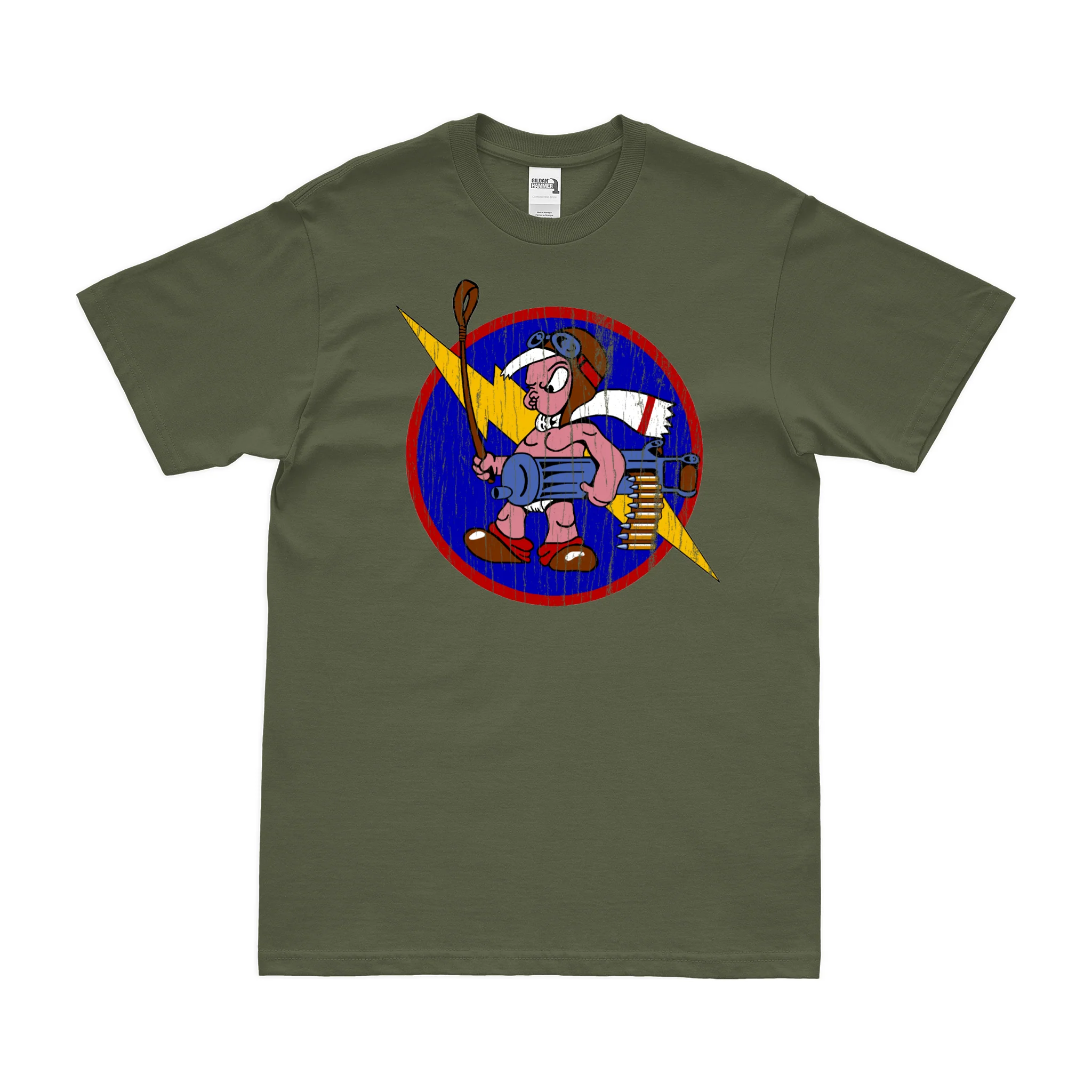 487th Fighter Squadron WW2 Logo T-Shirt - Image 4