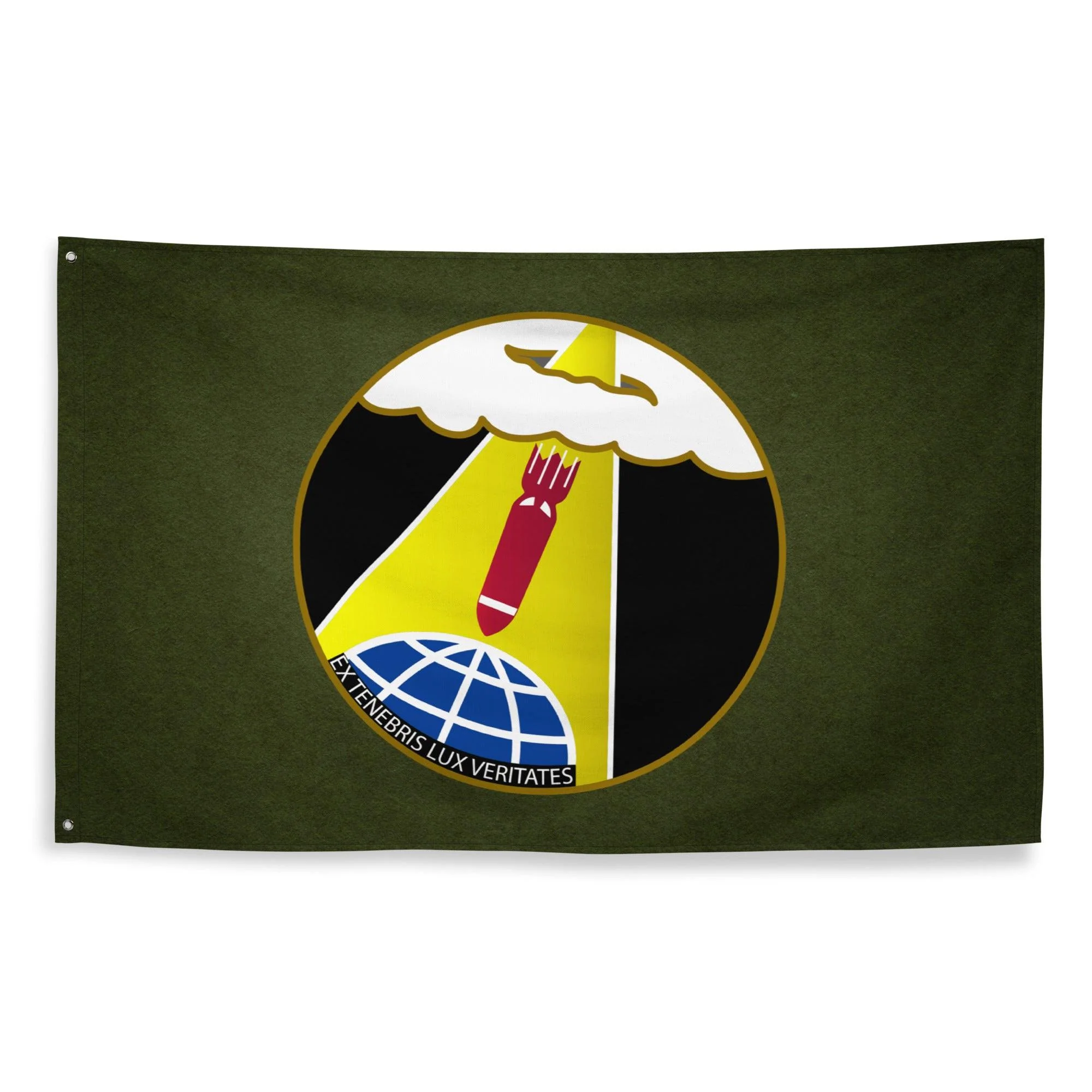 489th Bombardment Group Military Green Wall Flag - Image 4