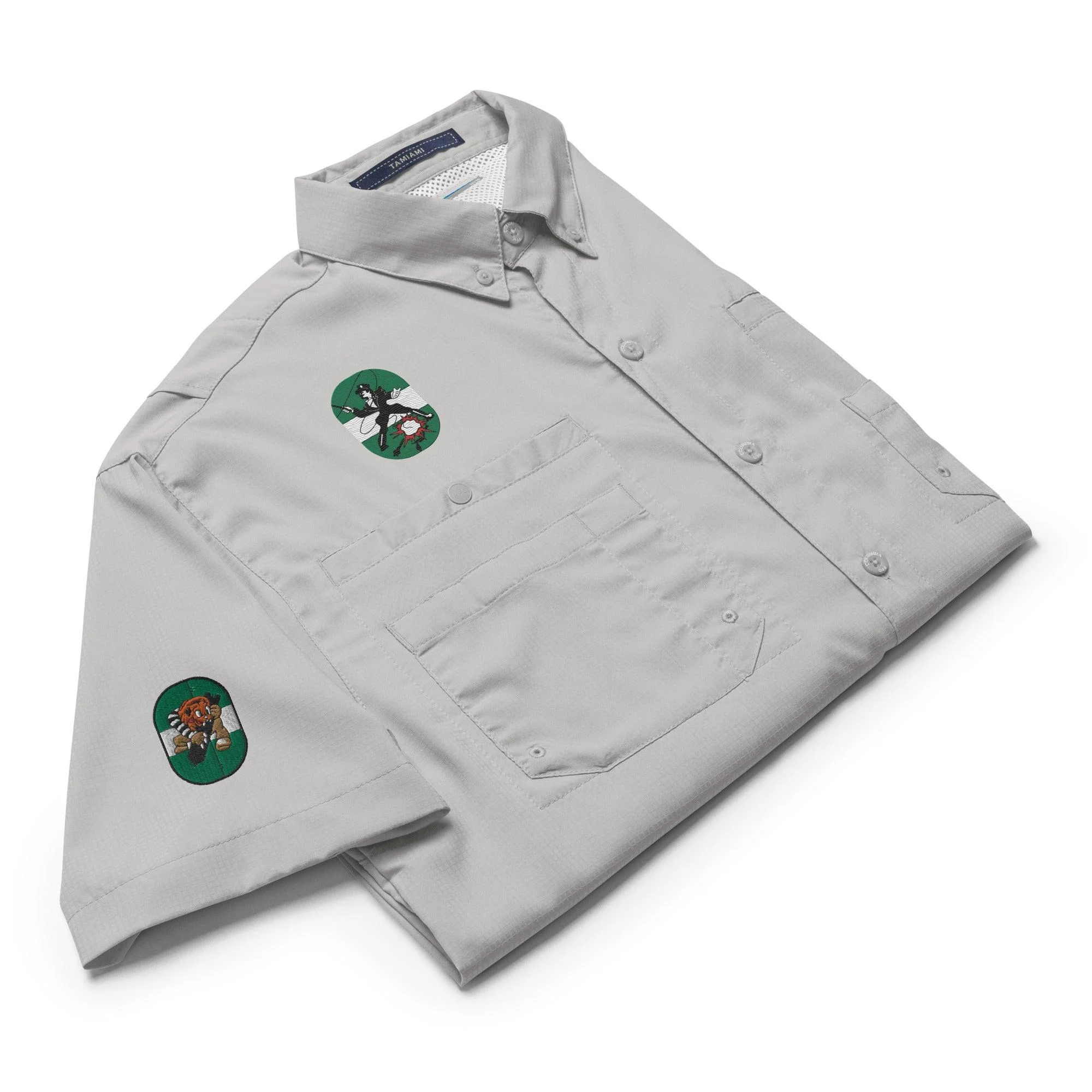 491st Bomb Group 854th BS Embroidered Men’s Columbia® Button Shirt - Image 15